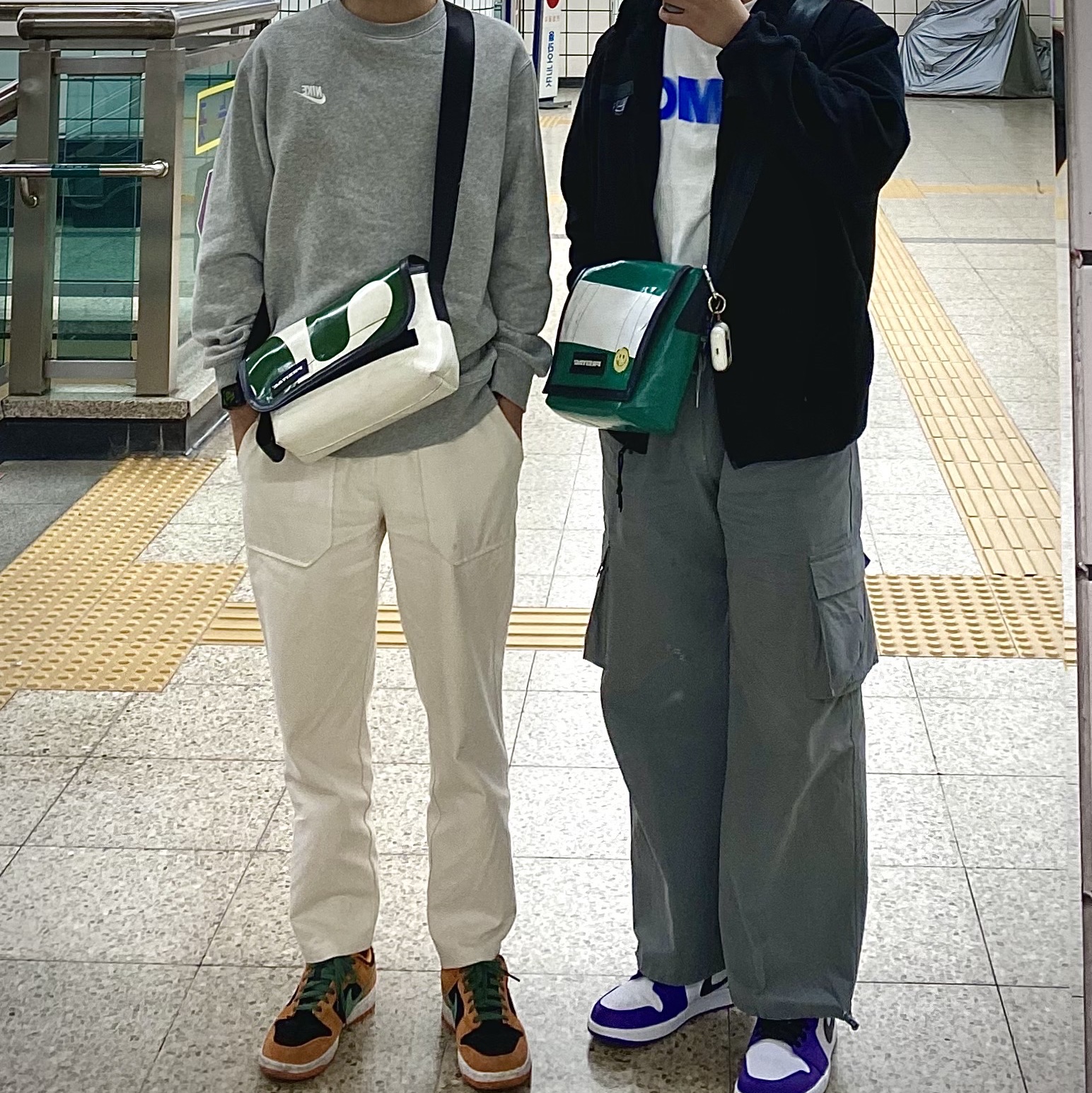 Nike Dunk Low SP Ceramic, Jordan 1 Low Court Purple 2020 착용 스타일