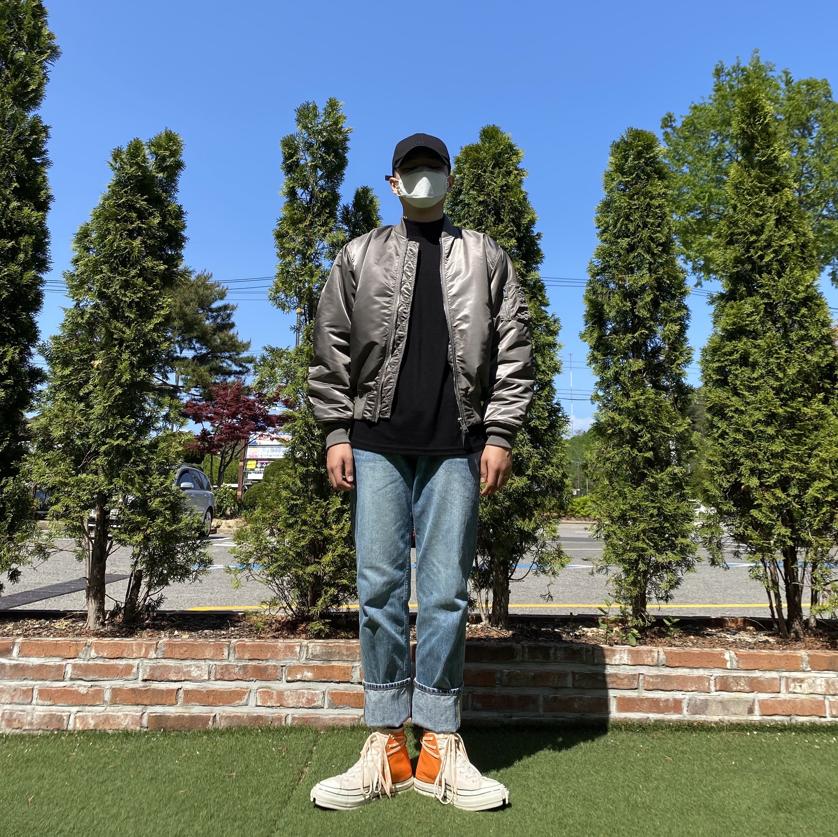 Converse x Feng Chen Wang Chuck 70 2-in-1 Persimmon Orange 착용 스타일