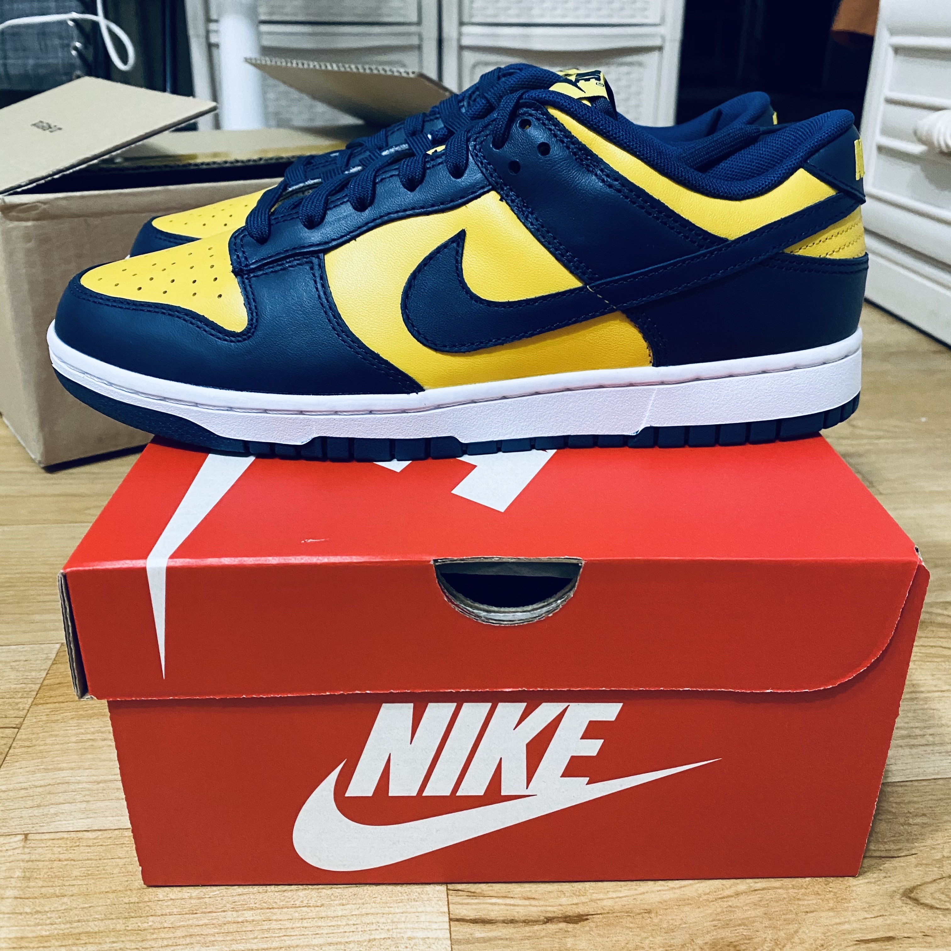 Nike Dunk Low Retro Varsity Maize 착용 스타일 - 3
