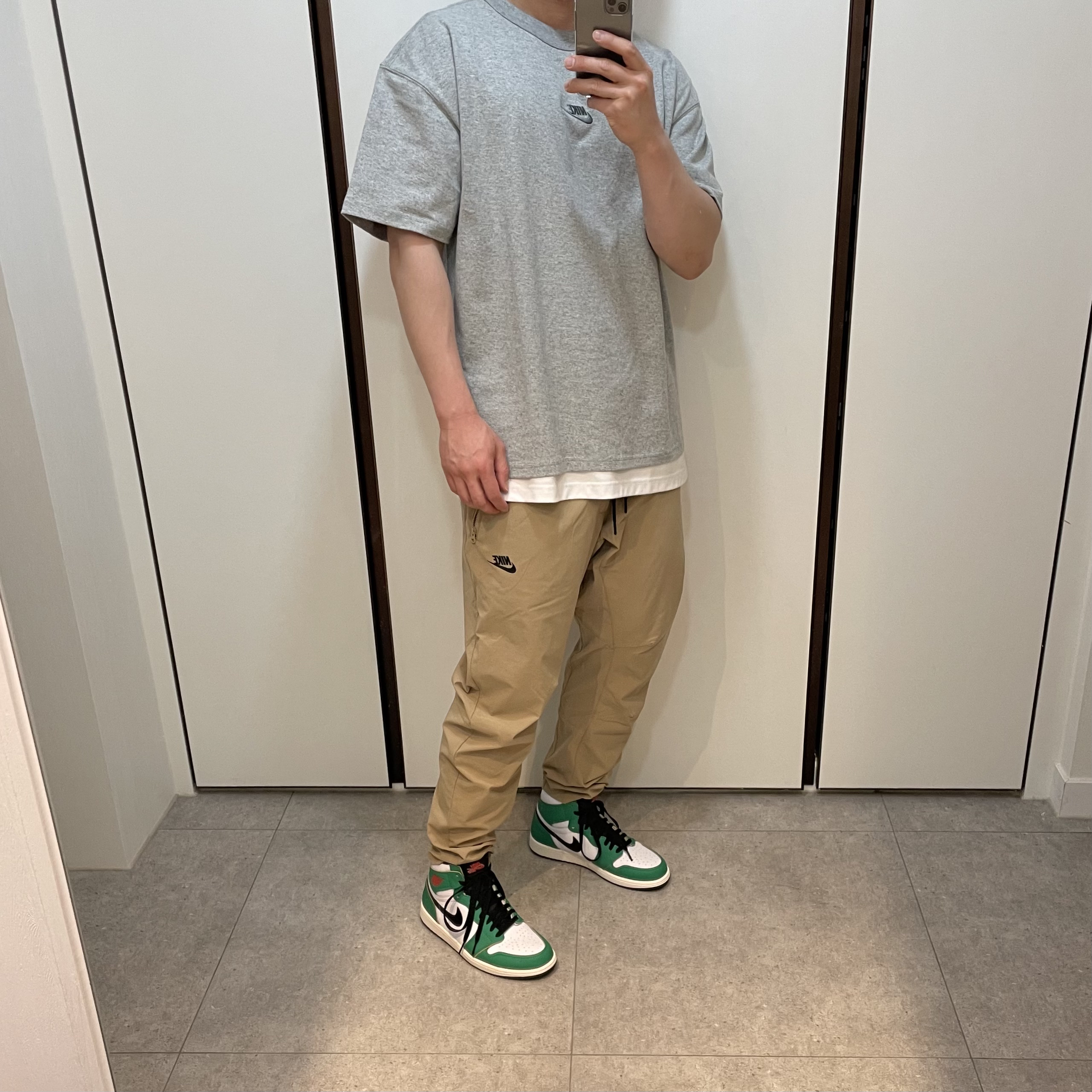 (W) Jordan 1 Retro High OG Lucky Green 착용 스타일