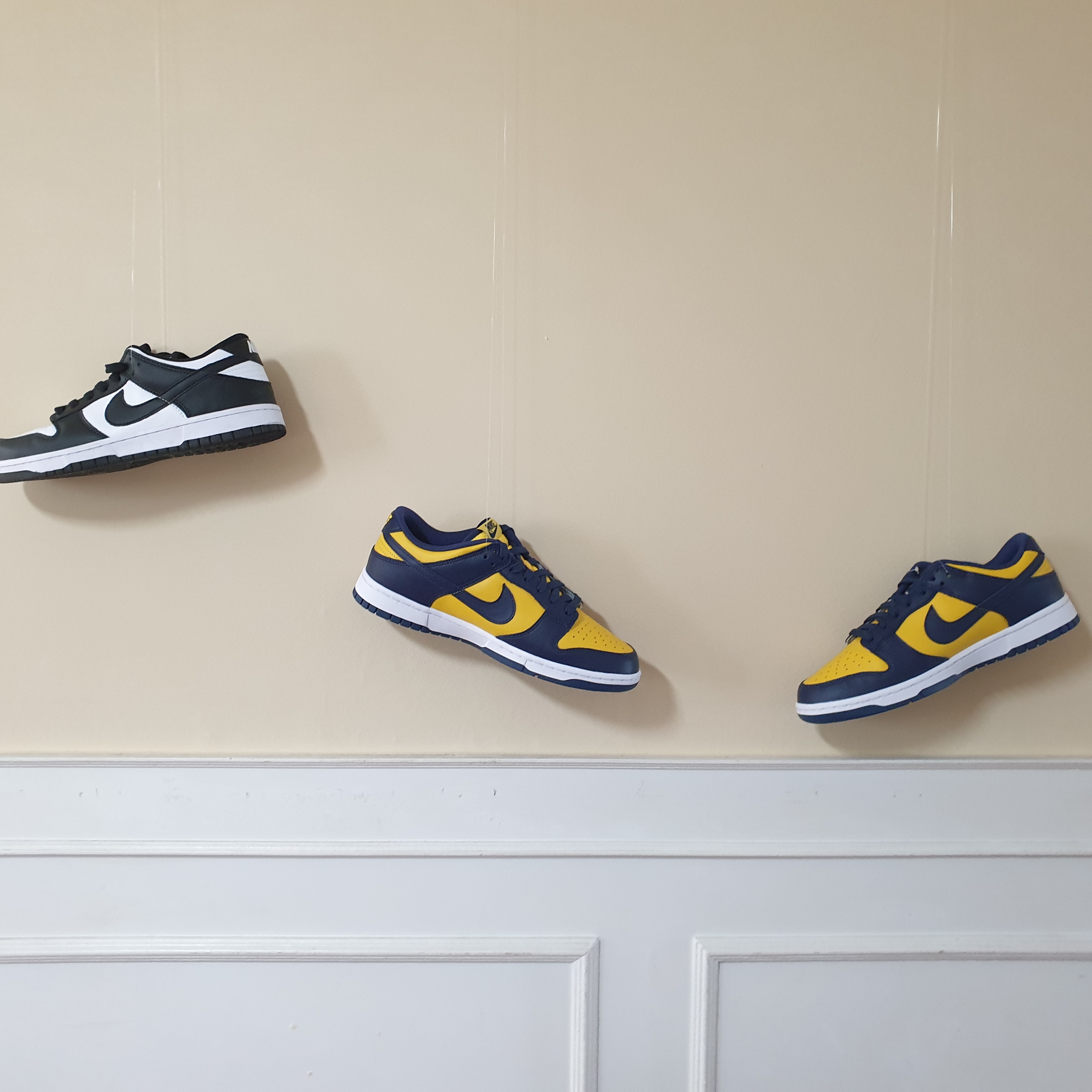 Nike Dunk Low Retro Varsity Maize, Nike Dunk Low Retro Black 착용 스타일