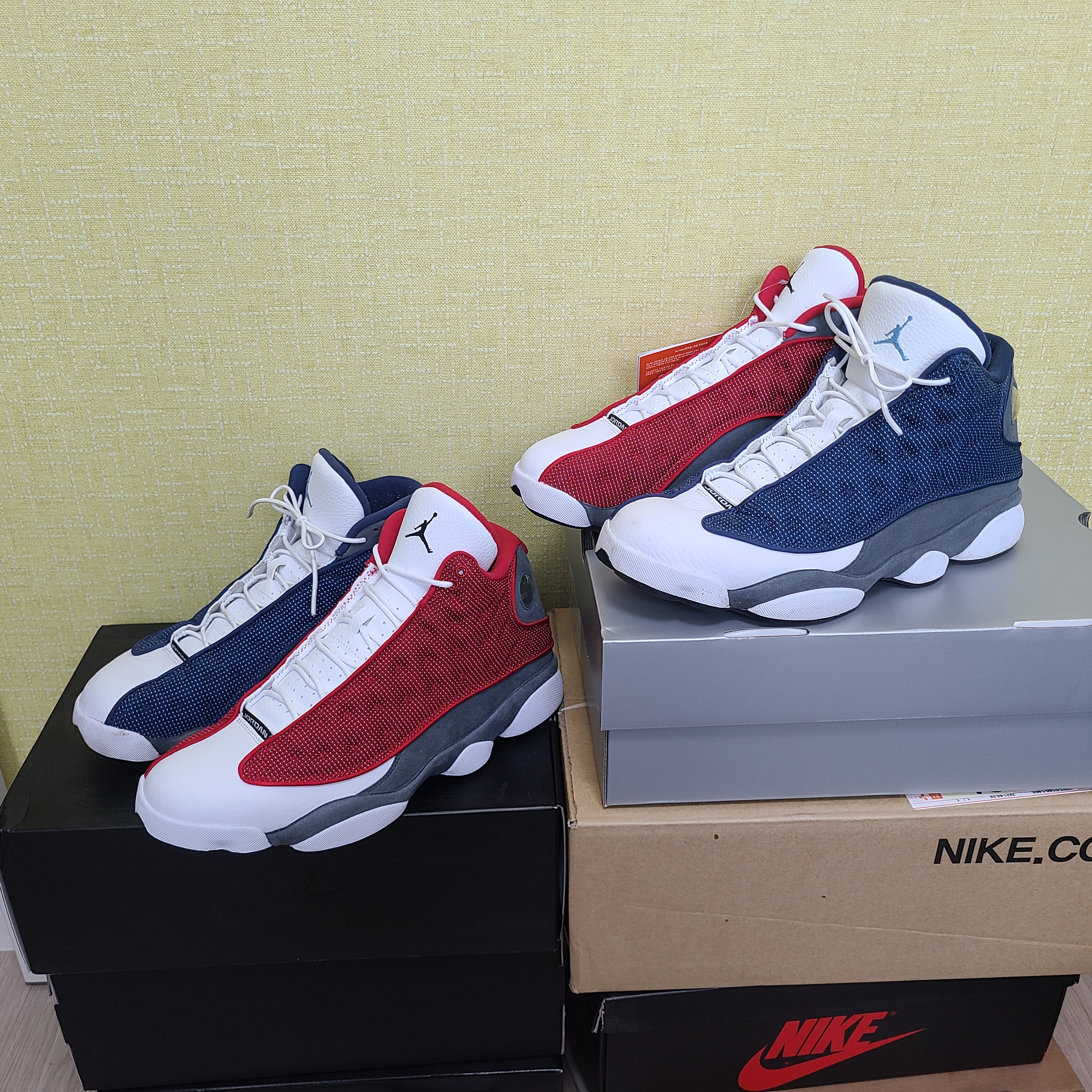 Jordan 13 Retro Flint 2020, Jordan 13 Retro Gym Red Flint Grey 착용 스타일 - 1