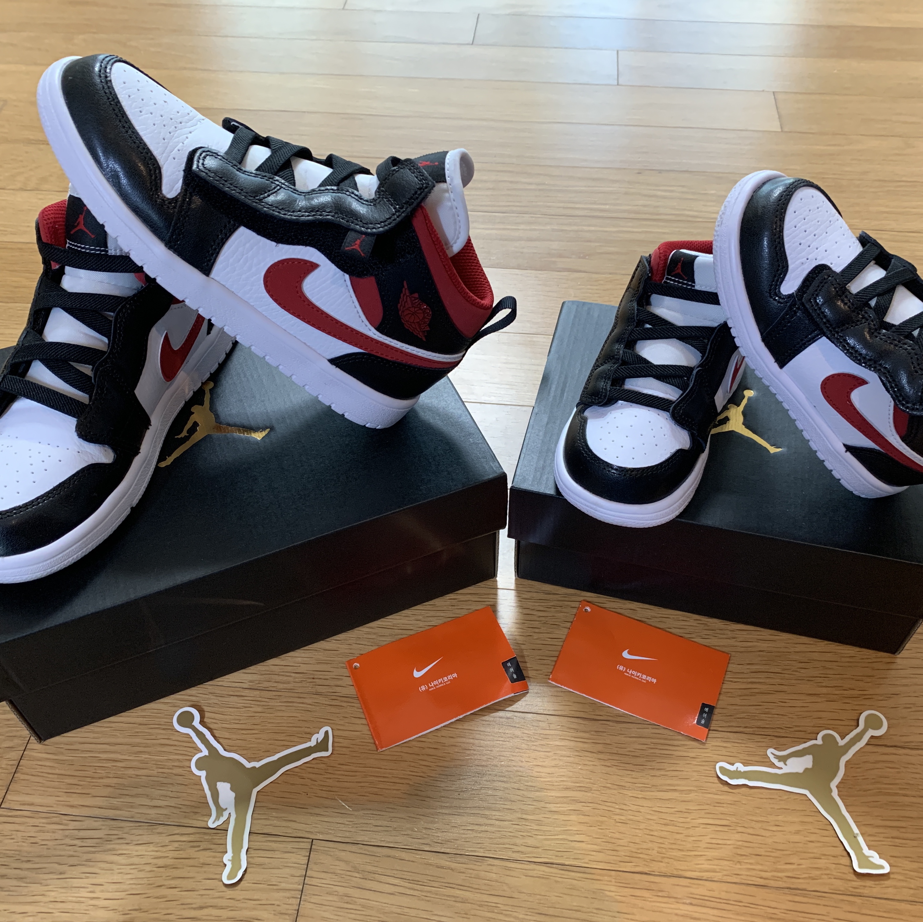 (PS) Jordan 1 Mid Alt Gym Red Black White, (TD) Jordan 1 Mid Alt Gym Red Black White 착용 스타일