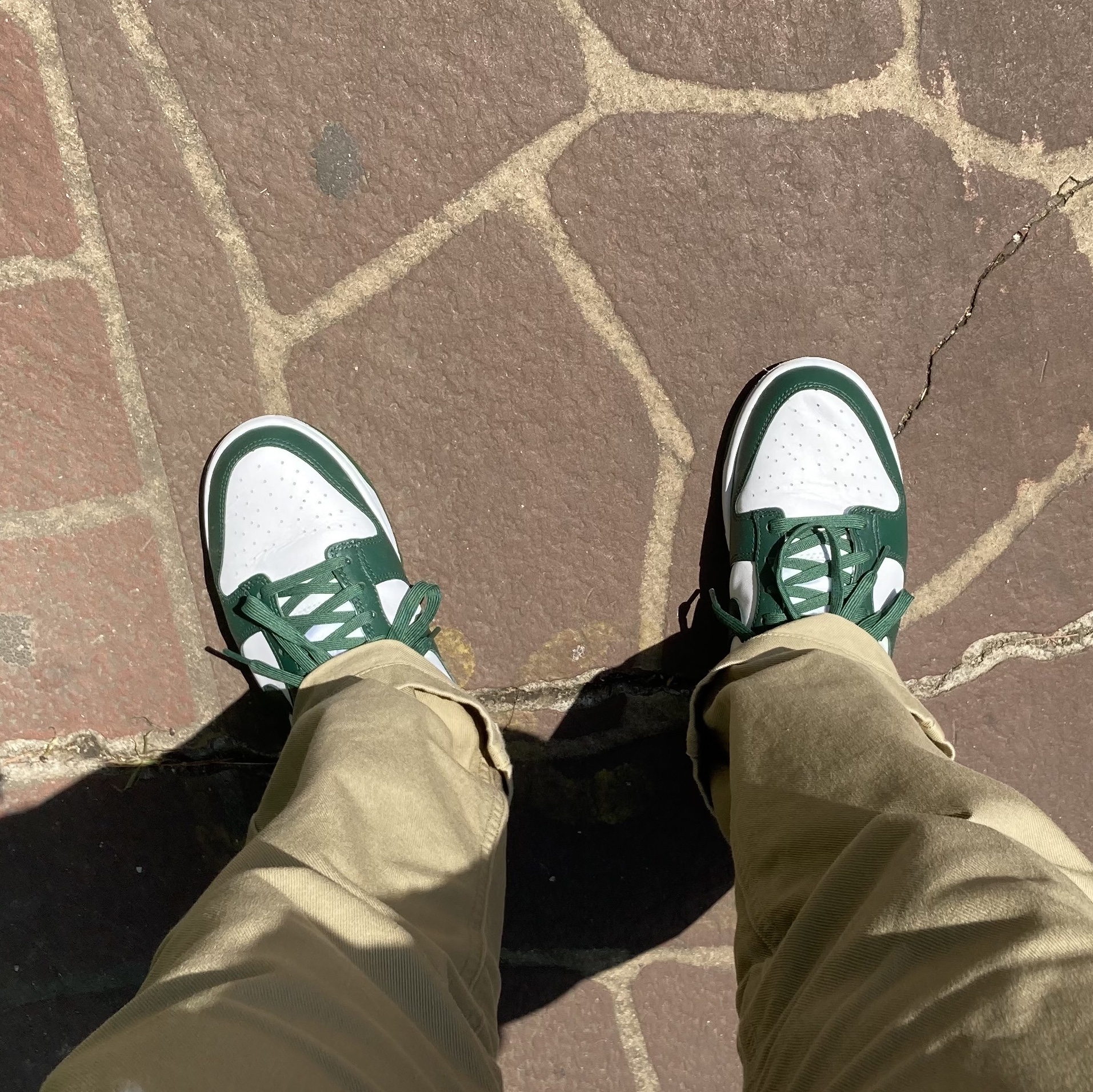 Nike Dunk Low Retro Varsity Green 착용 스타일