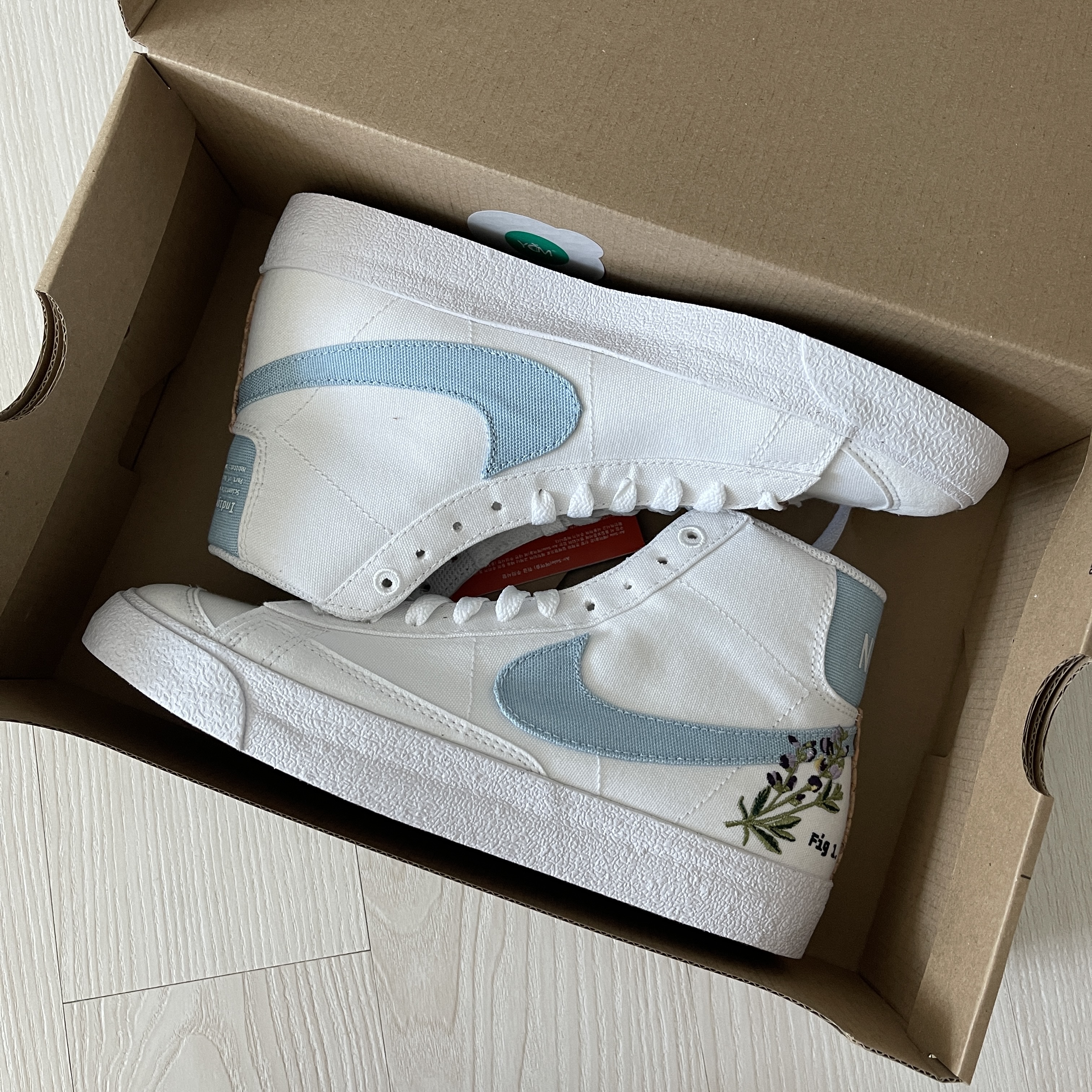 (W) Nike Blazer Mid '77 SE True Indigo 착용 스타일