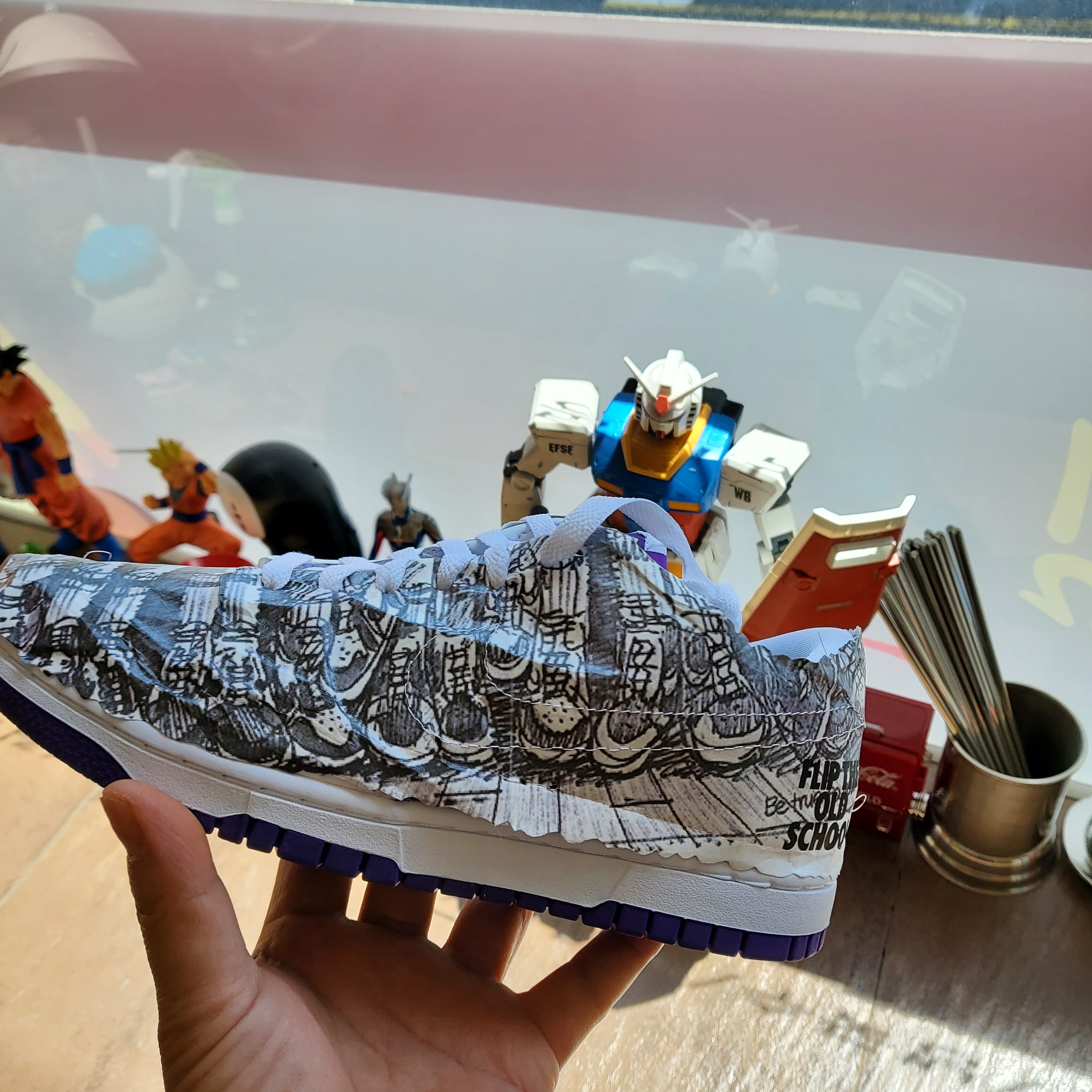 (W) Nike Dunk Low SE Flip 착용 스타일 - 1
