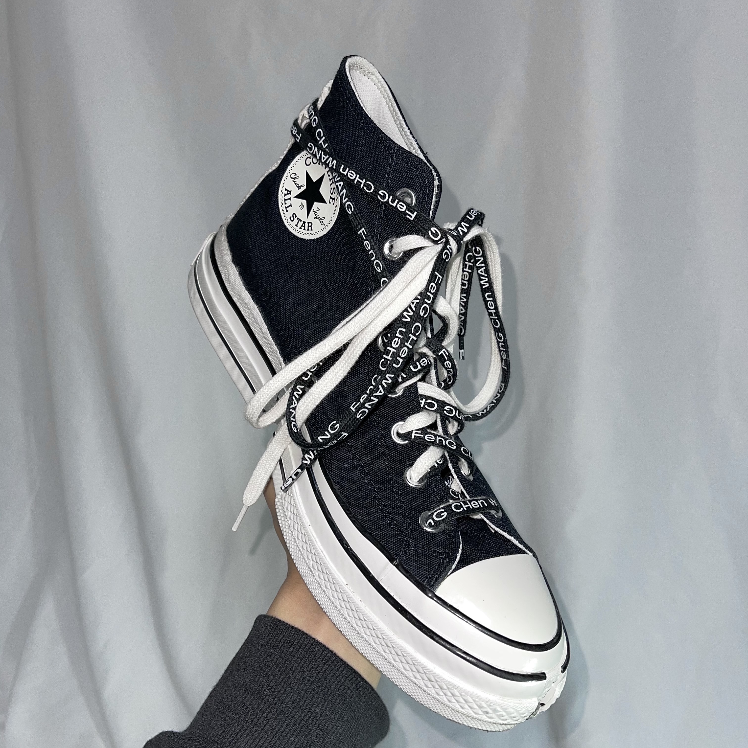 Converse x Feng Chen Wang Chuck 70 2-in-1 Natural Ivory Black 착용 스타일 - 4