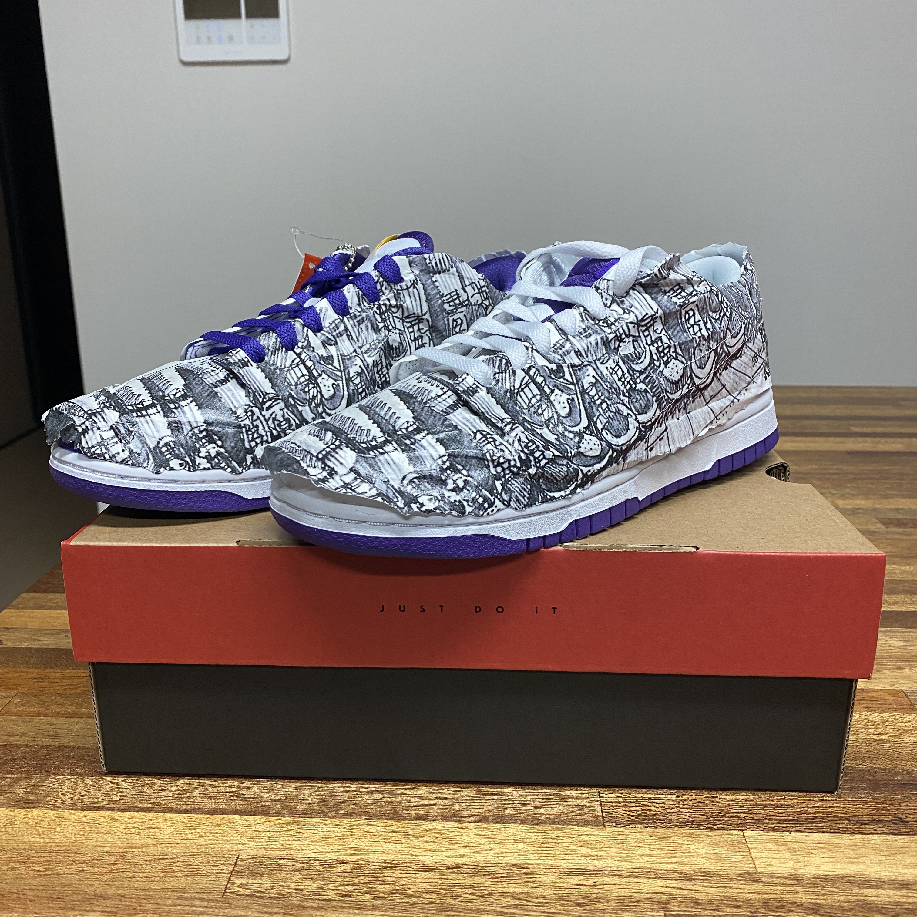 (W) Nike Dunk Low SE Flip 착용 스타일 - 1