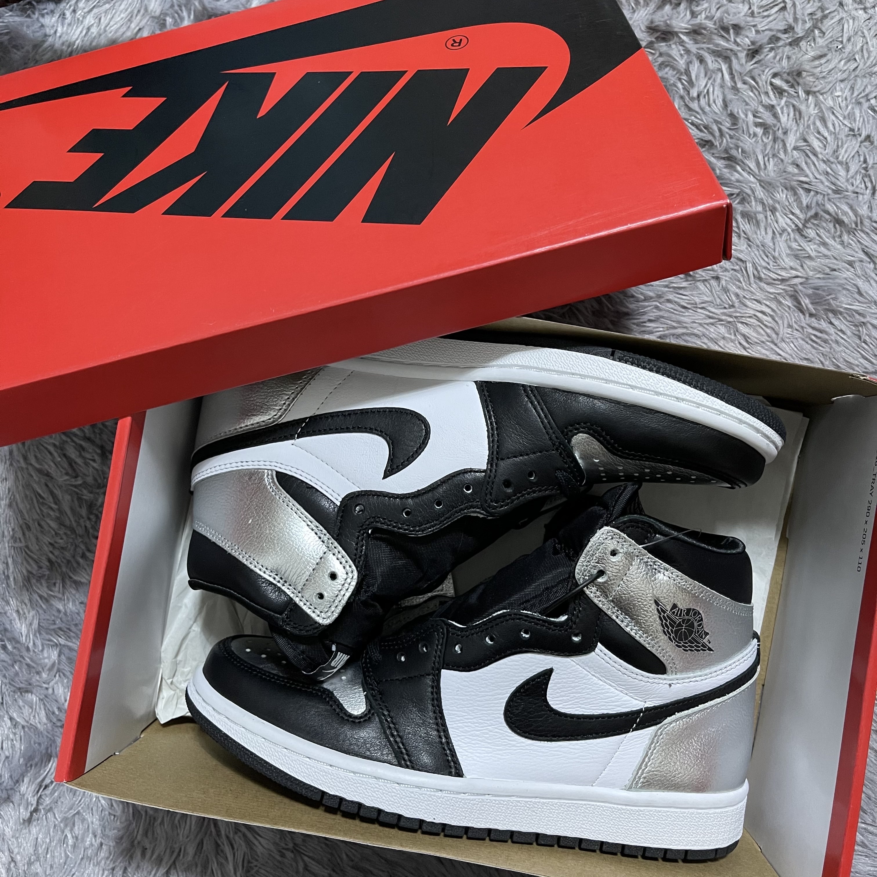 (W) Jordan 1 Retro High OG Silver Toe 착용 스타일