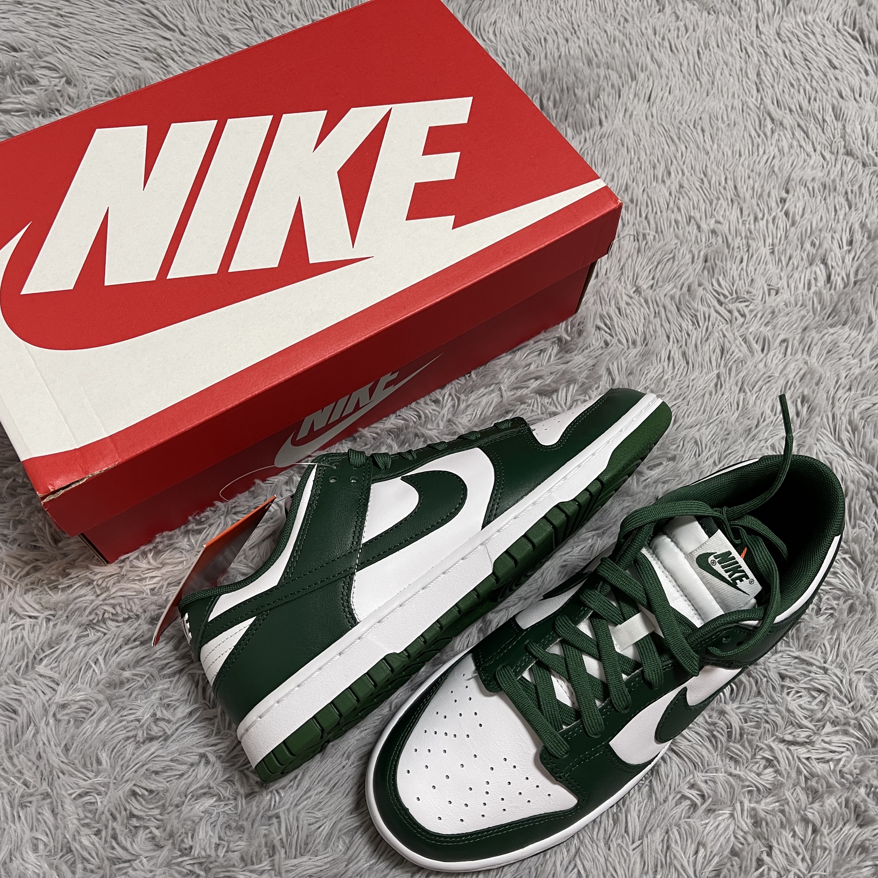 Nike Dunk Low Retro Varsity Green 착용 스타일