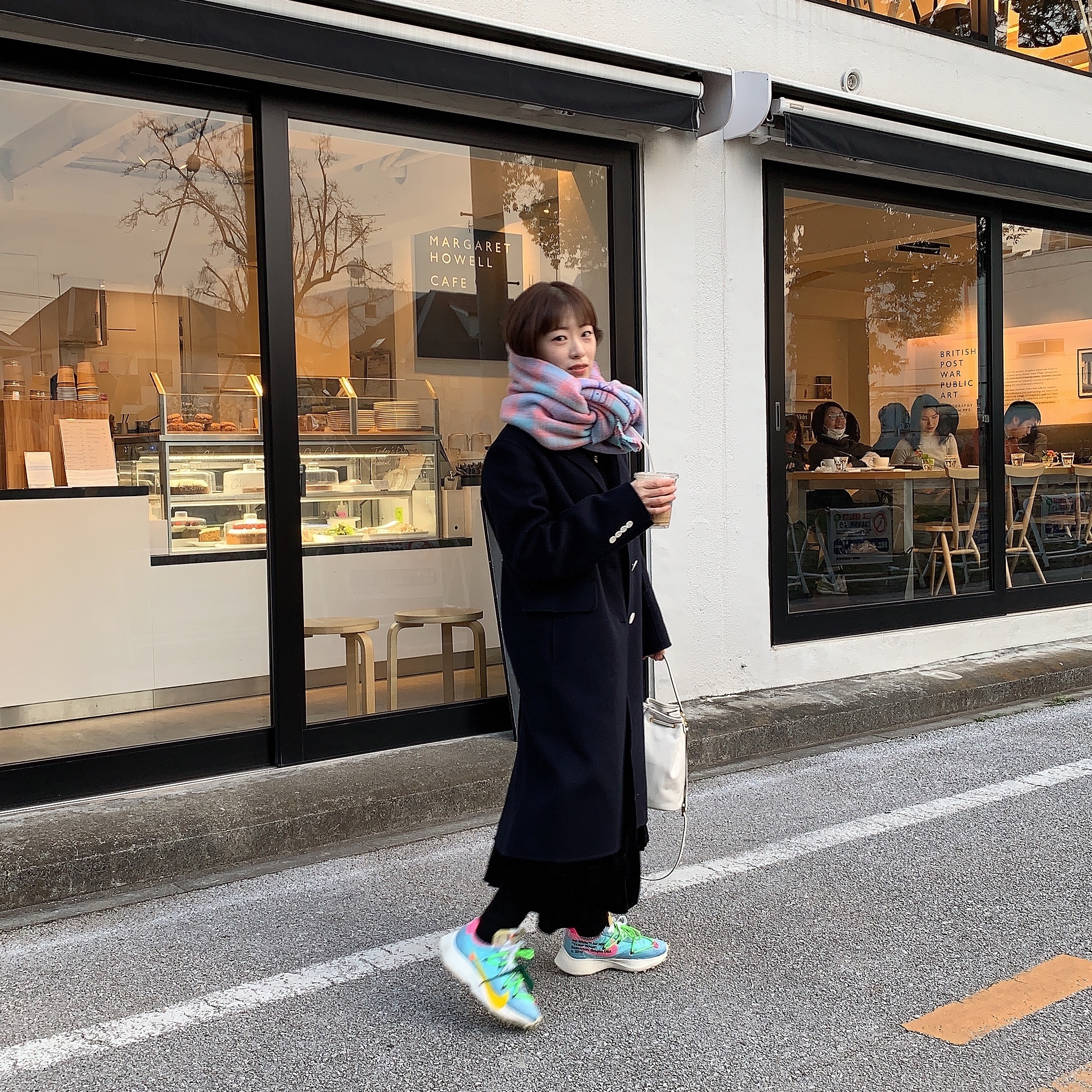 (W) Nike x Off-White Vapor Street Polarized Blue 착용 스타일 - 2