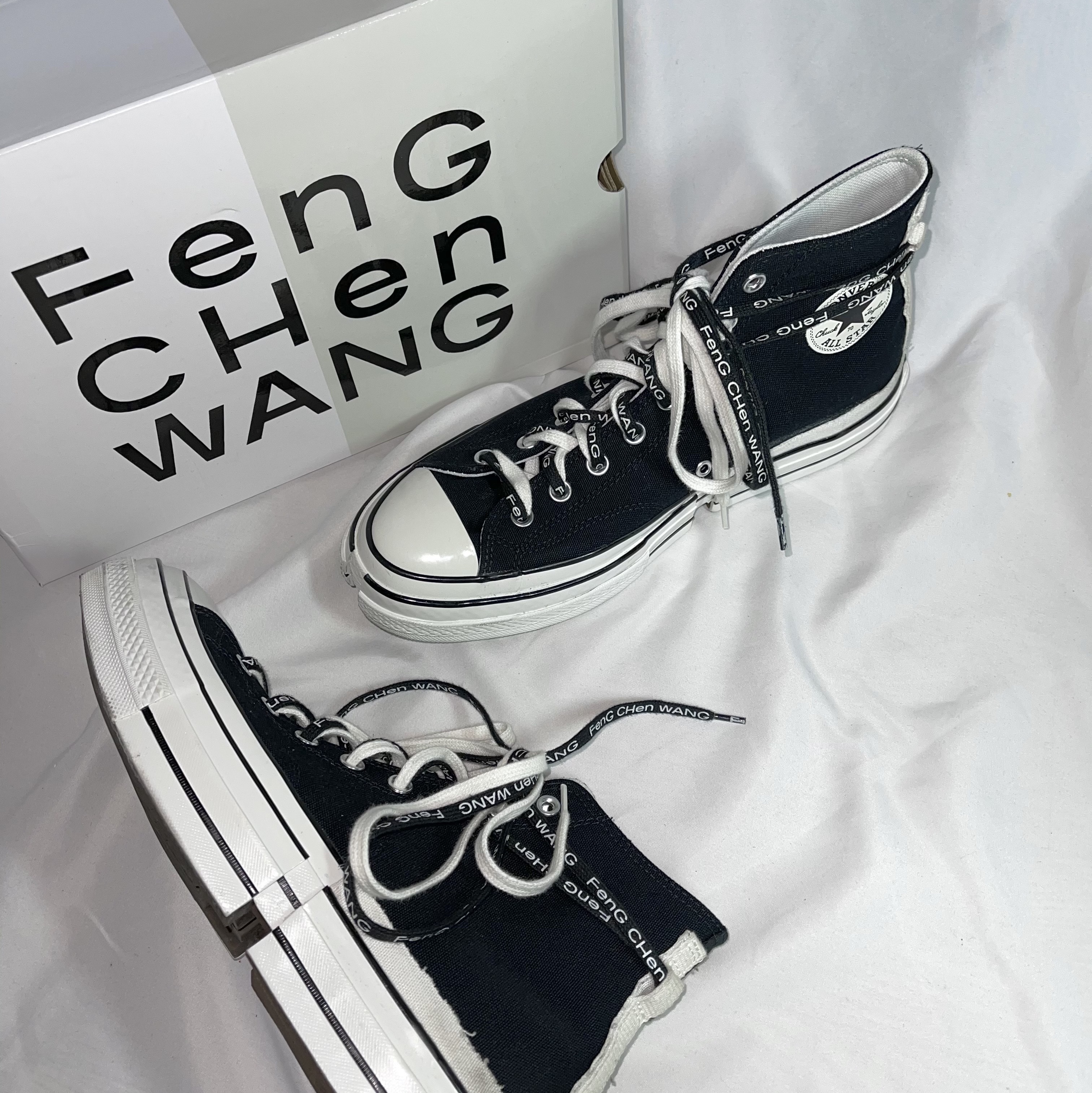 Converse x Feng Chen Wang Chuck 70 2-in-1 Natural Ivory Black 착용 스타일 - 2