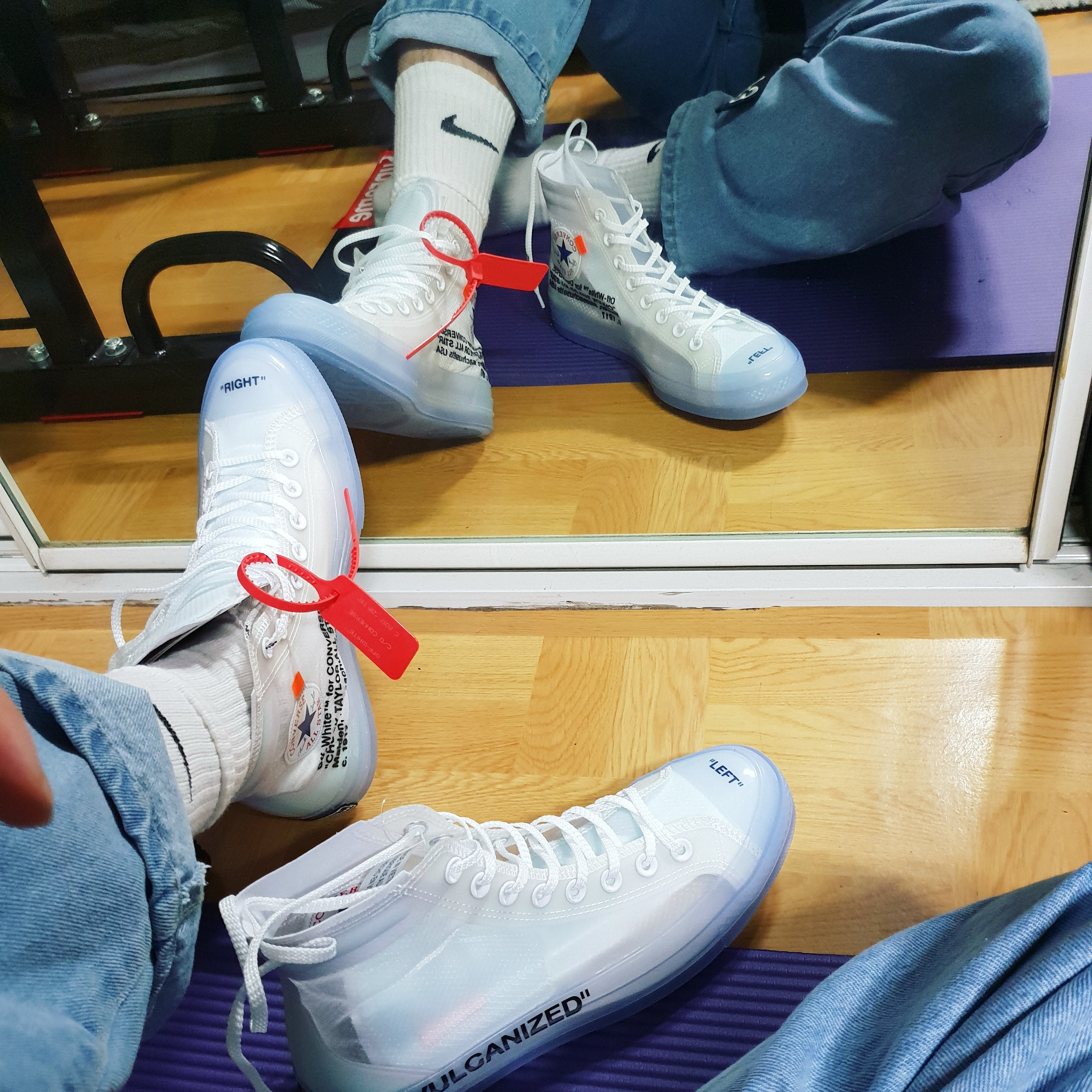 Converse x Off-White Chuck 70 High The Ten 착용 스타일