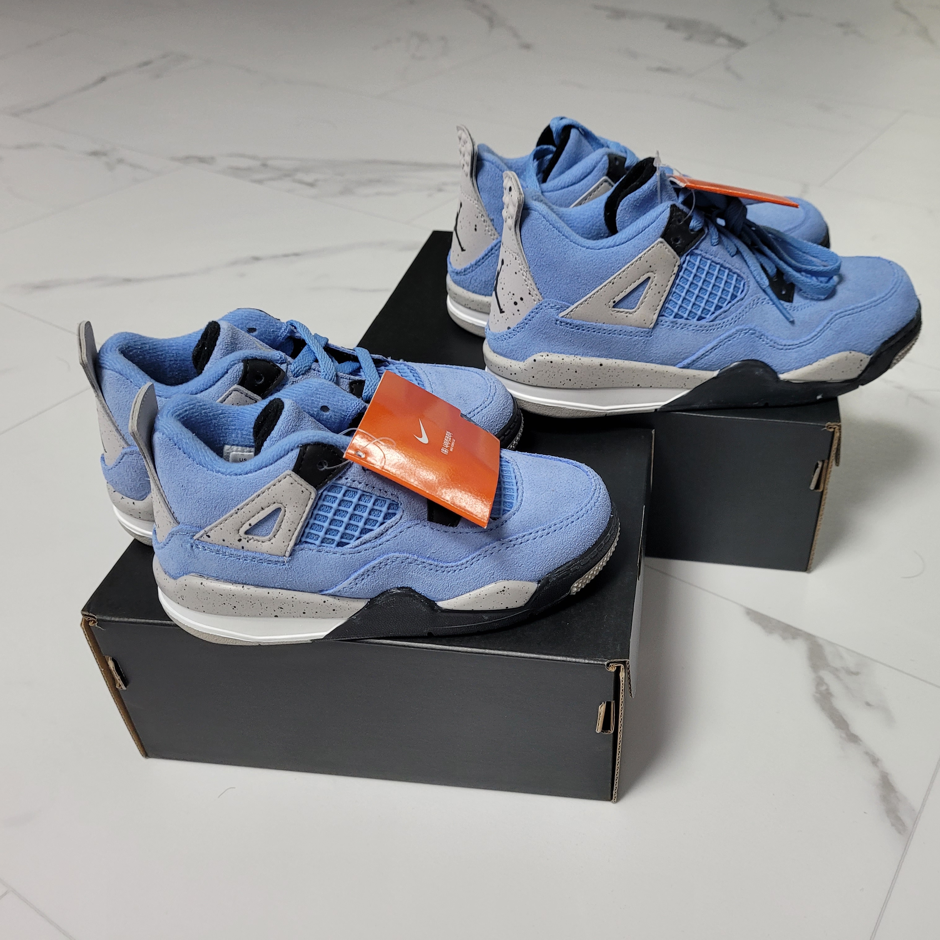 Jordan 4 Retro University Blue, (TD) Jordan 4 Retro University Blue 착용 스타일