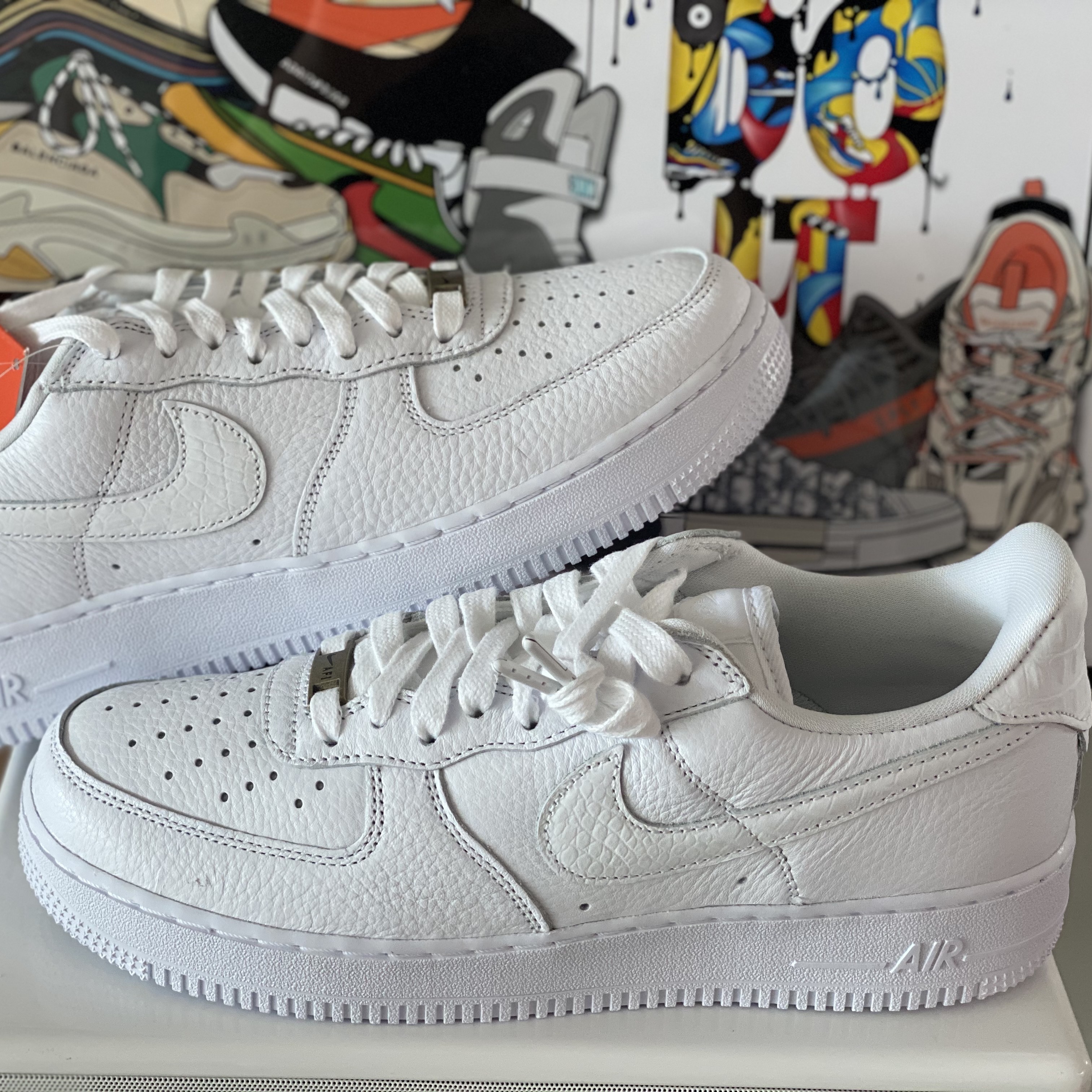 Nike Air Force 1 '07 Craft Triple White 착용 스타일 - 2