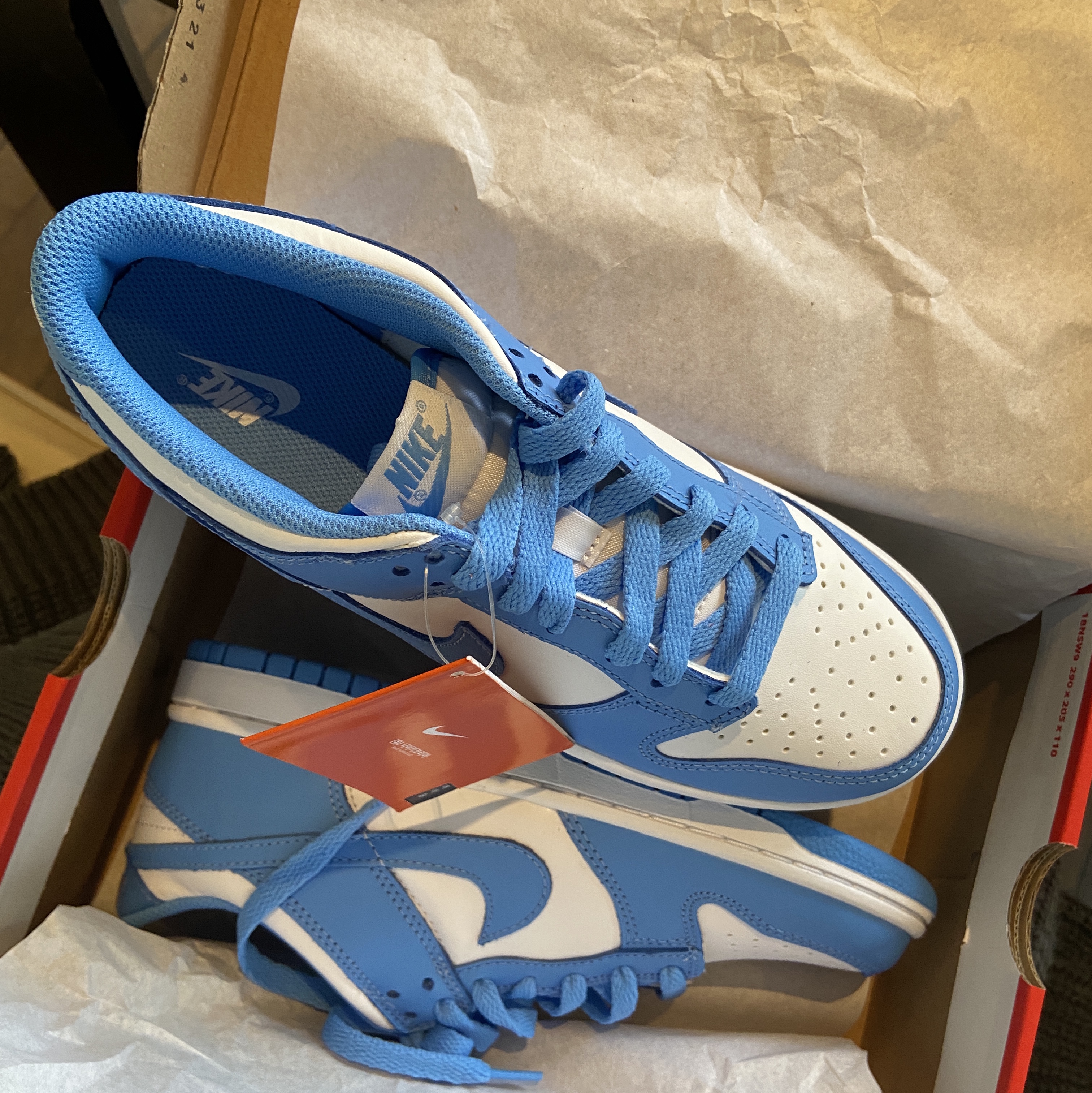 (GS) Nike Dunk Low University Blue 착용 스타일 - 4