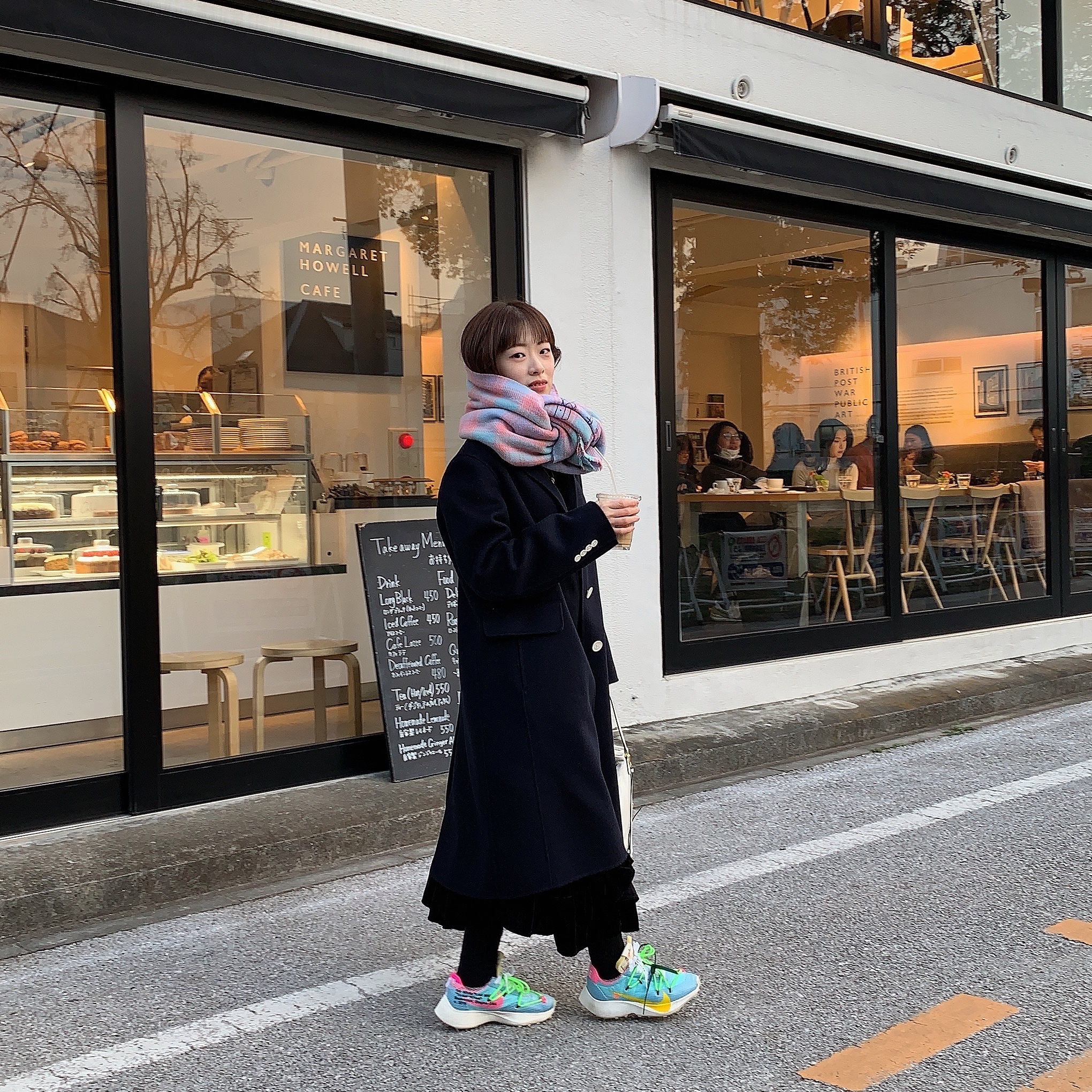 (W) Nike x Off-White Vapor Street Polarized Blue 착용 스타일 - 1