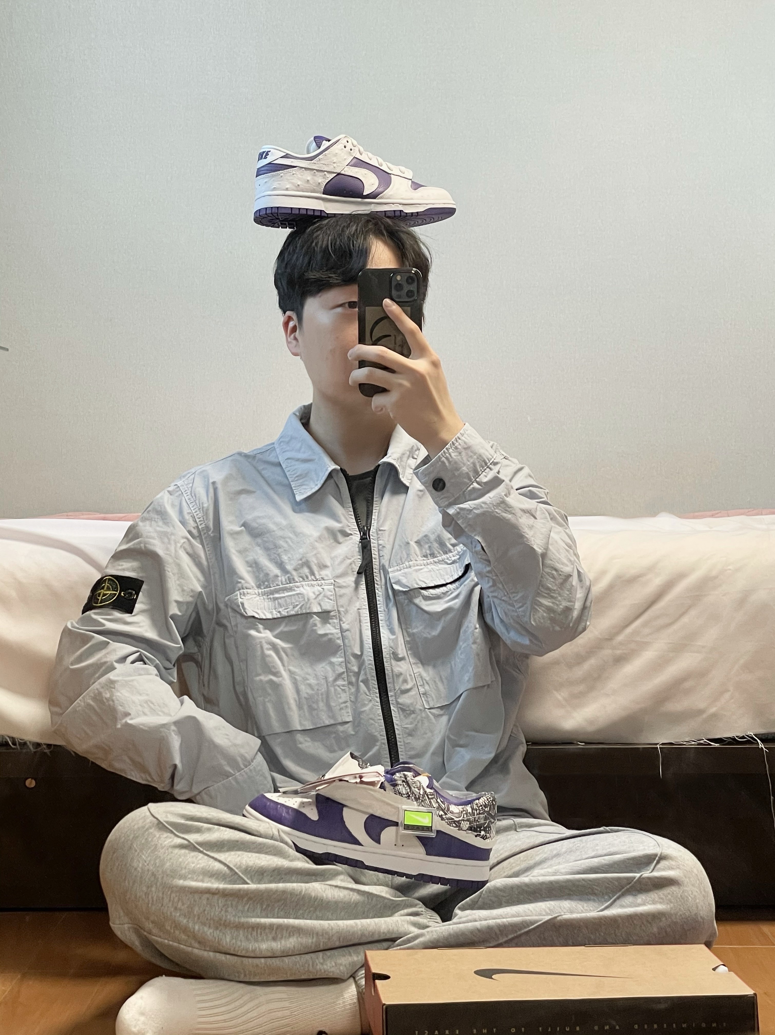 (W) Nike Dunk Low SE Flip 착용 스타일