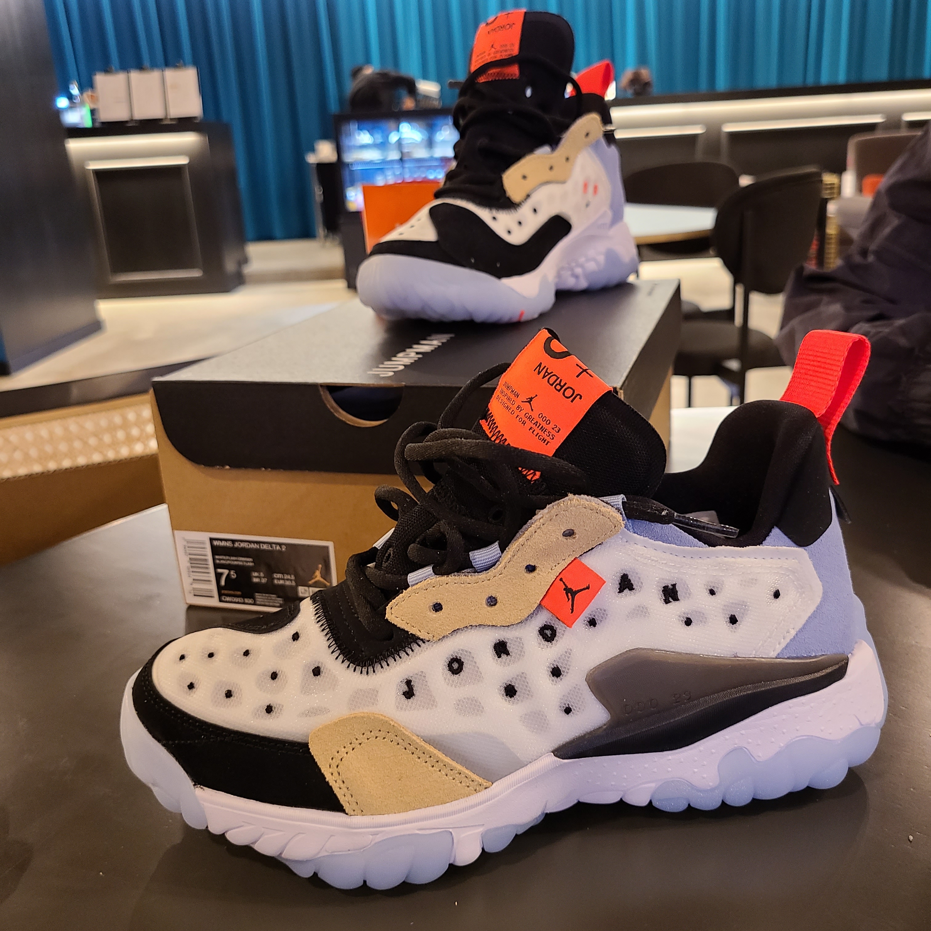 Jordan Delta 2 Thermo White 착용 스타일 - 1