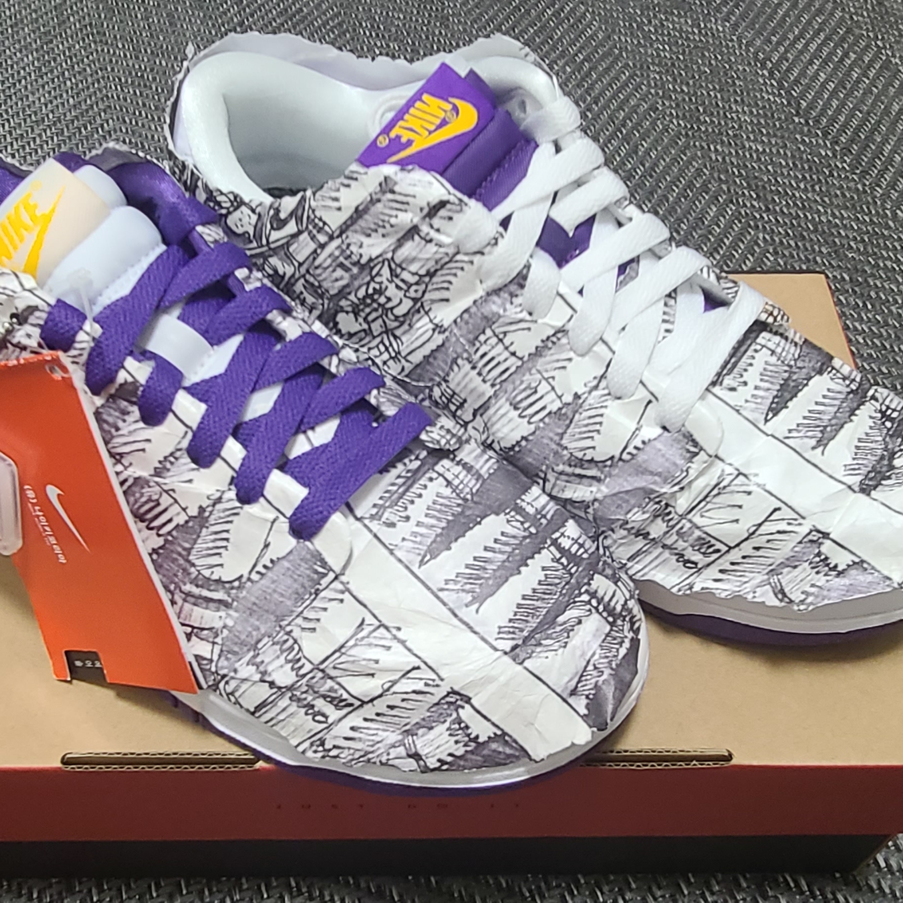 (W) Nike Dunk Low SE Flip 착용 스타일