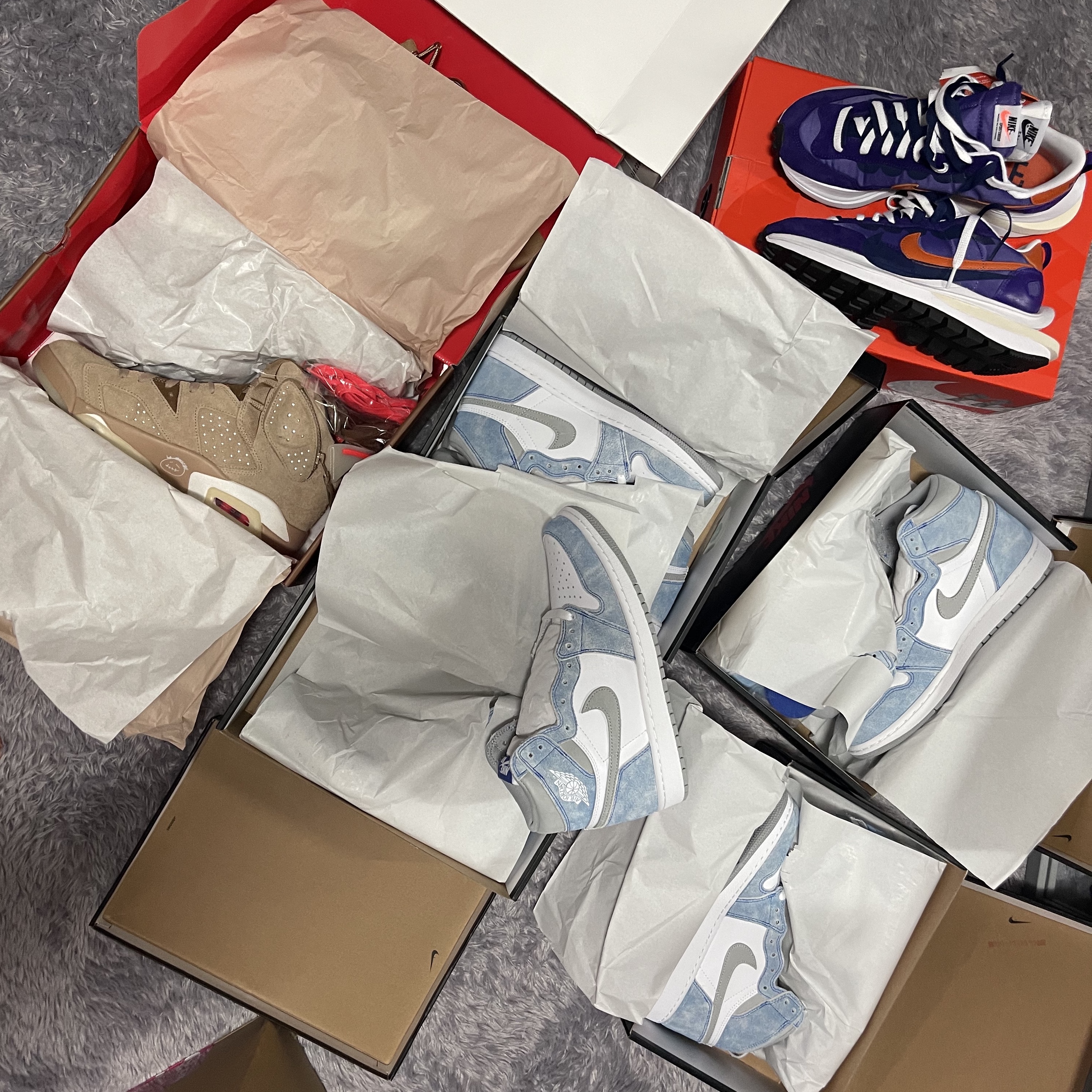 Jordan 1 Retro High OG Hyper Royal, (GS) Jordan 1 Retro High OG Hyper Royal 착용 스타일