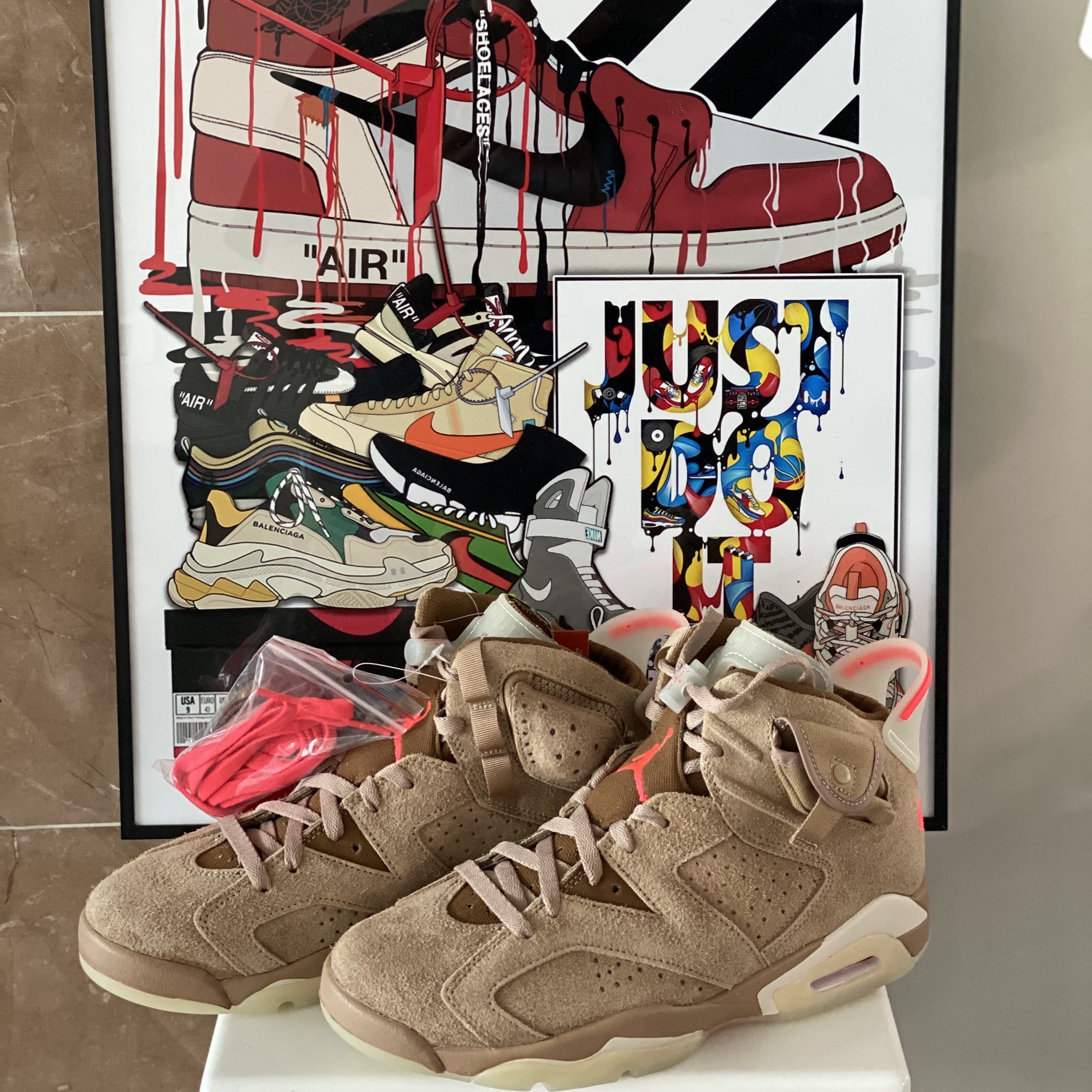 Jordan 6 x Travis Scott Retro SP British Khaki 착용 스타일 - 2