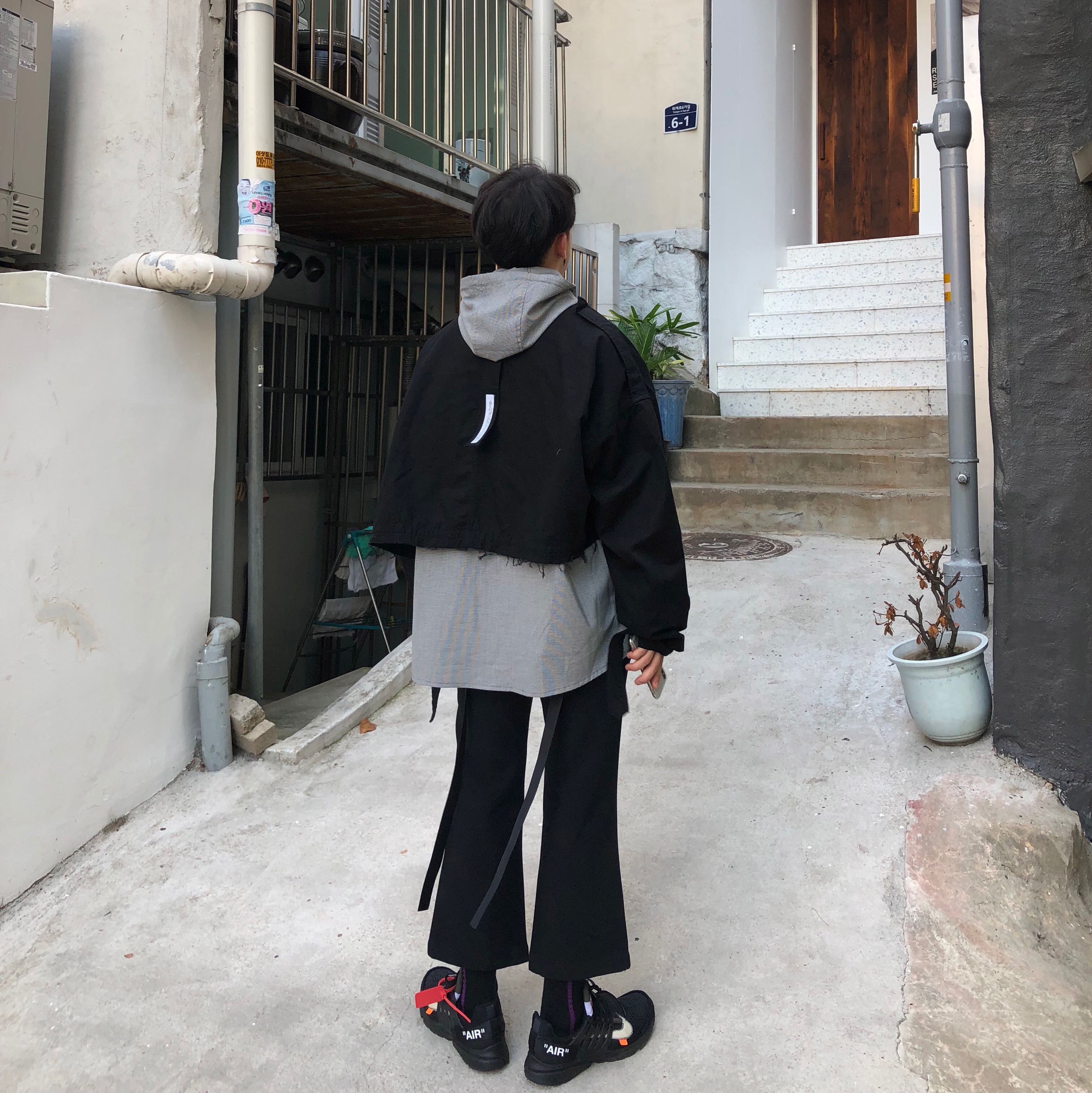 Nike x Off-White Air Presto Black 착용 스타일 - 2