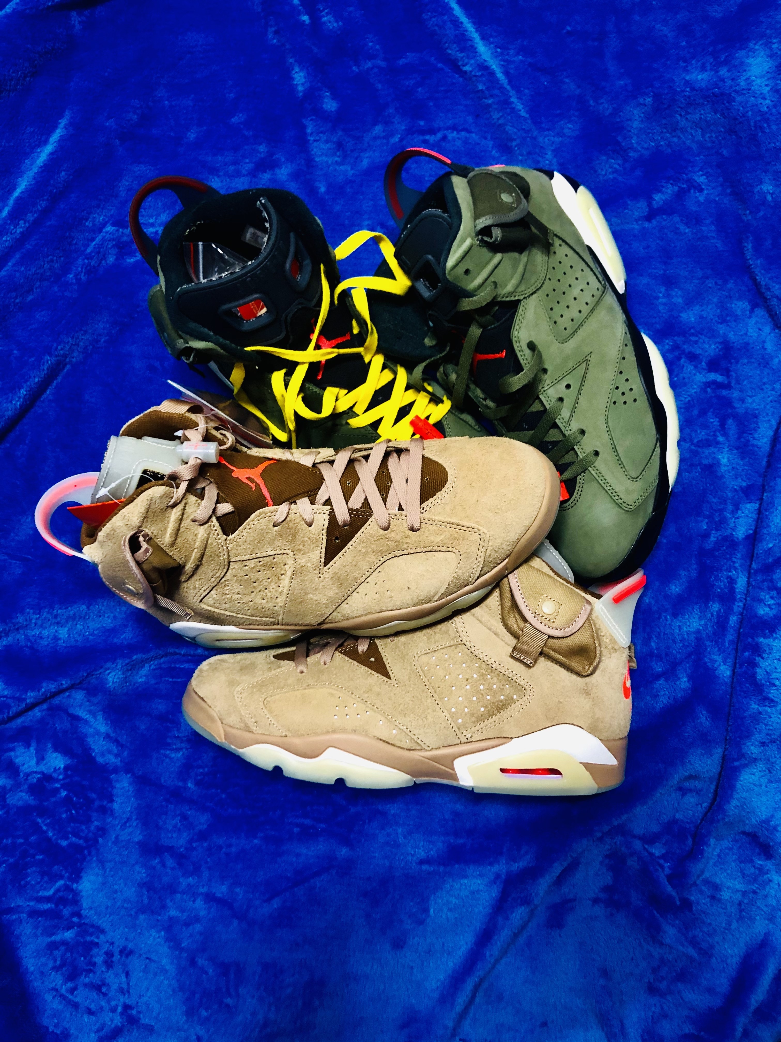Jordan 6 x Travis Scott Retro SP British Khaki 착용 스타일 - 5