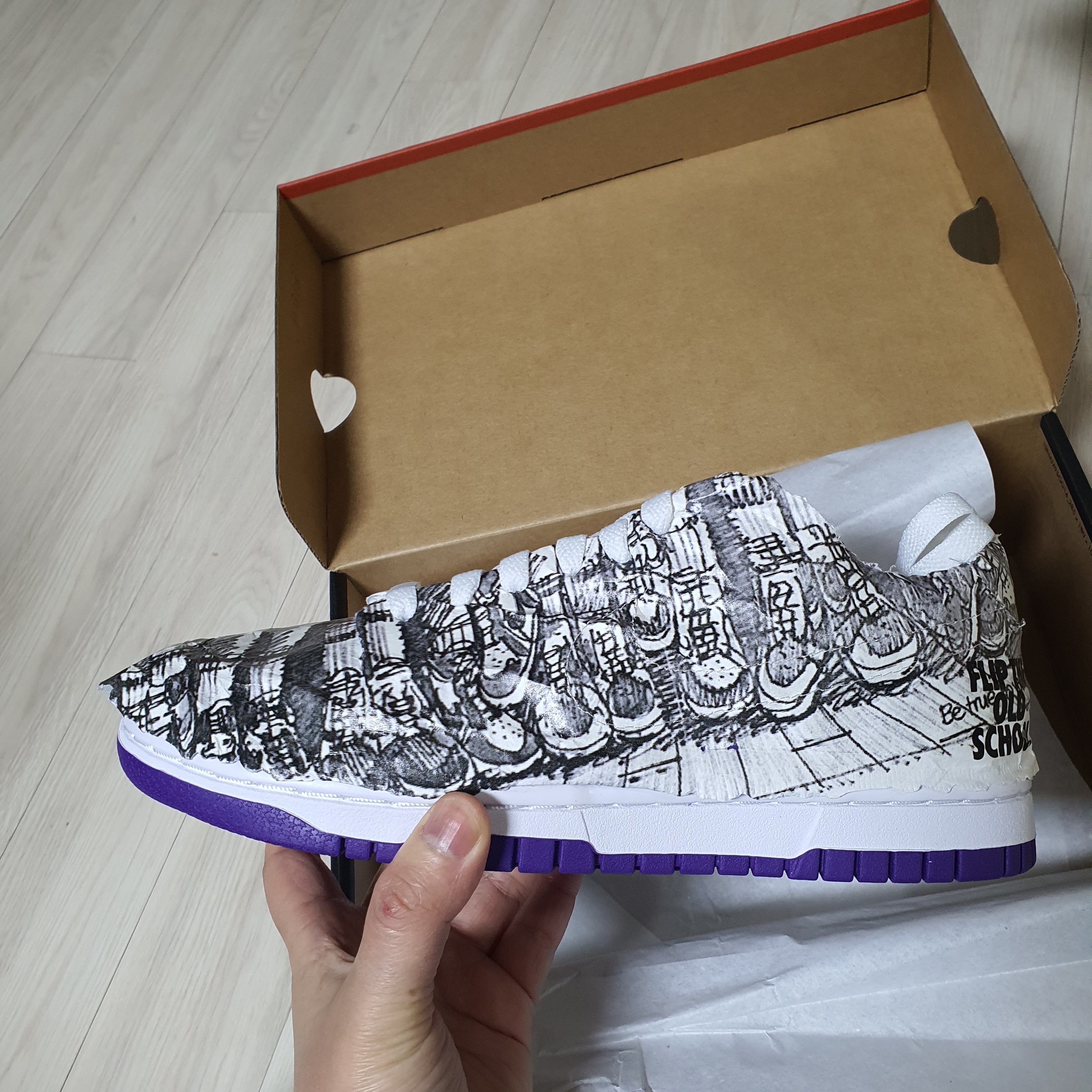 (W) Nike Dunk Low SE Flip 착용 스타일 - 5