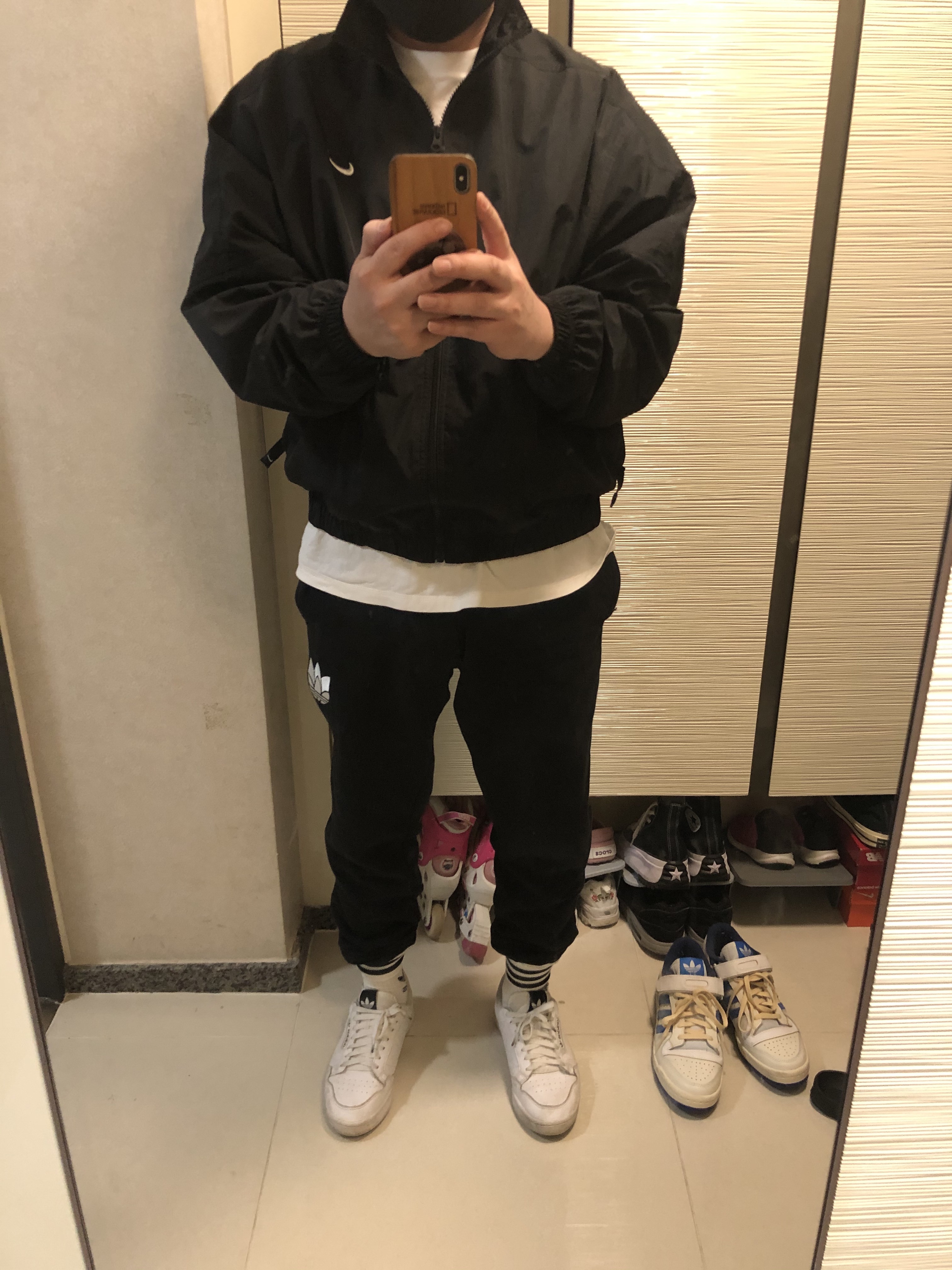 Nike M NRG Solo Swoosh Track Jacket Black - Asia, Adidas OG Forum 84 Low Blue Thread 착용 스타일 - 1