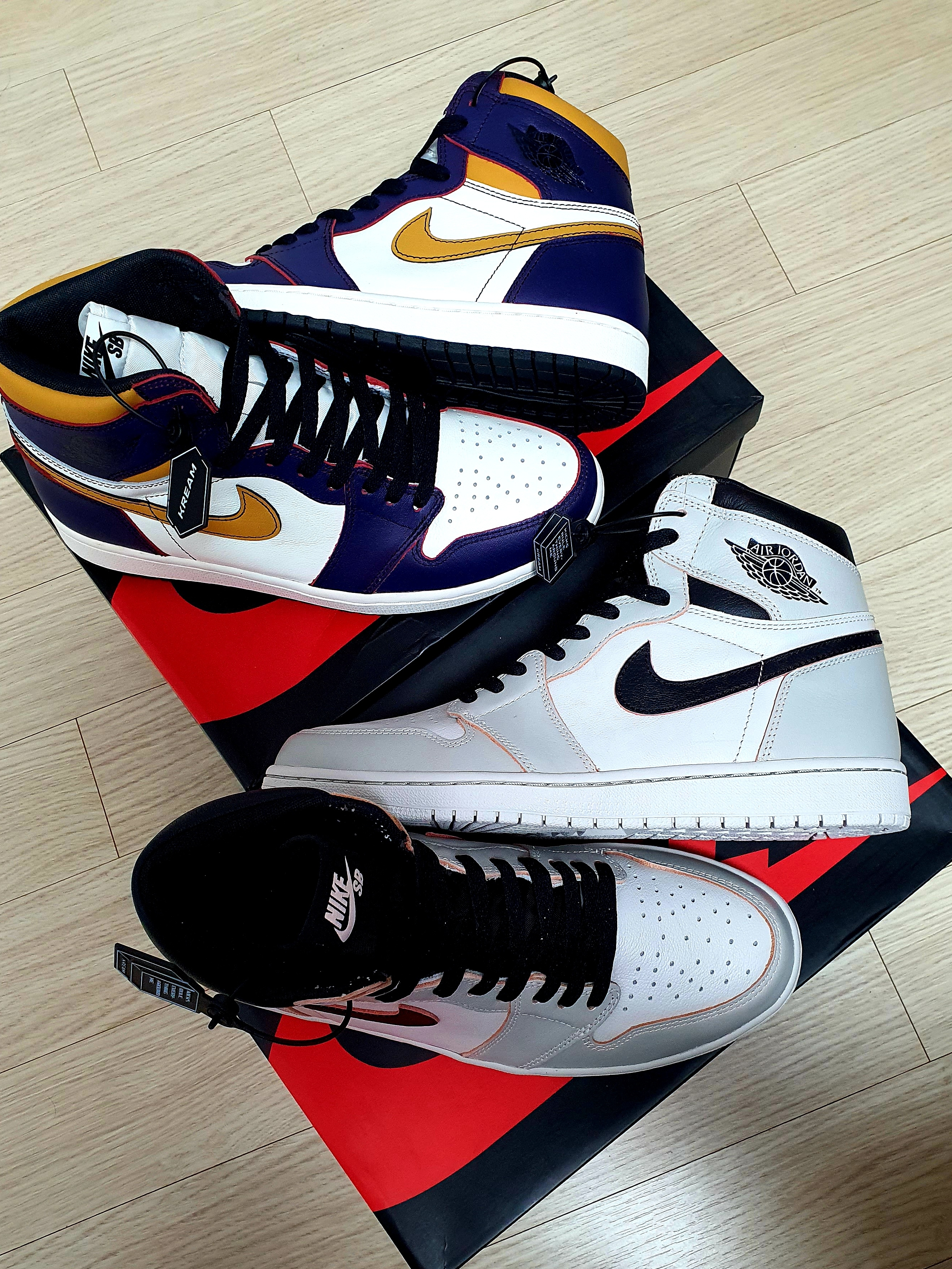 Jordan 1 Retro High OG Defiant SB LA to Chicago, Jordan 1 Retro High OG Defiant SB NYC to Paris 착용 스타일