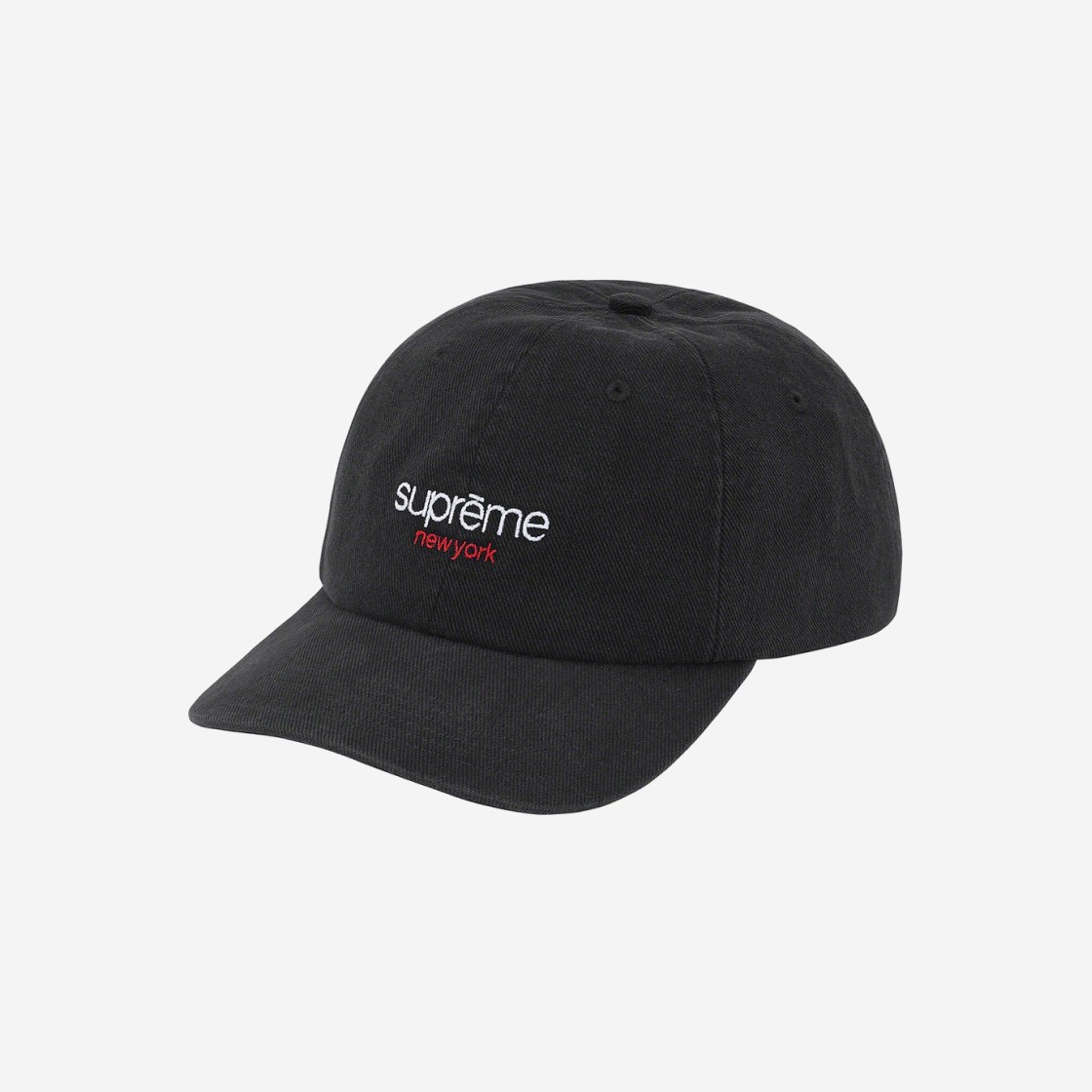 Supreme Classic Logo 6-Panel Black - 21SS 상세 이미지 1