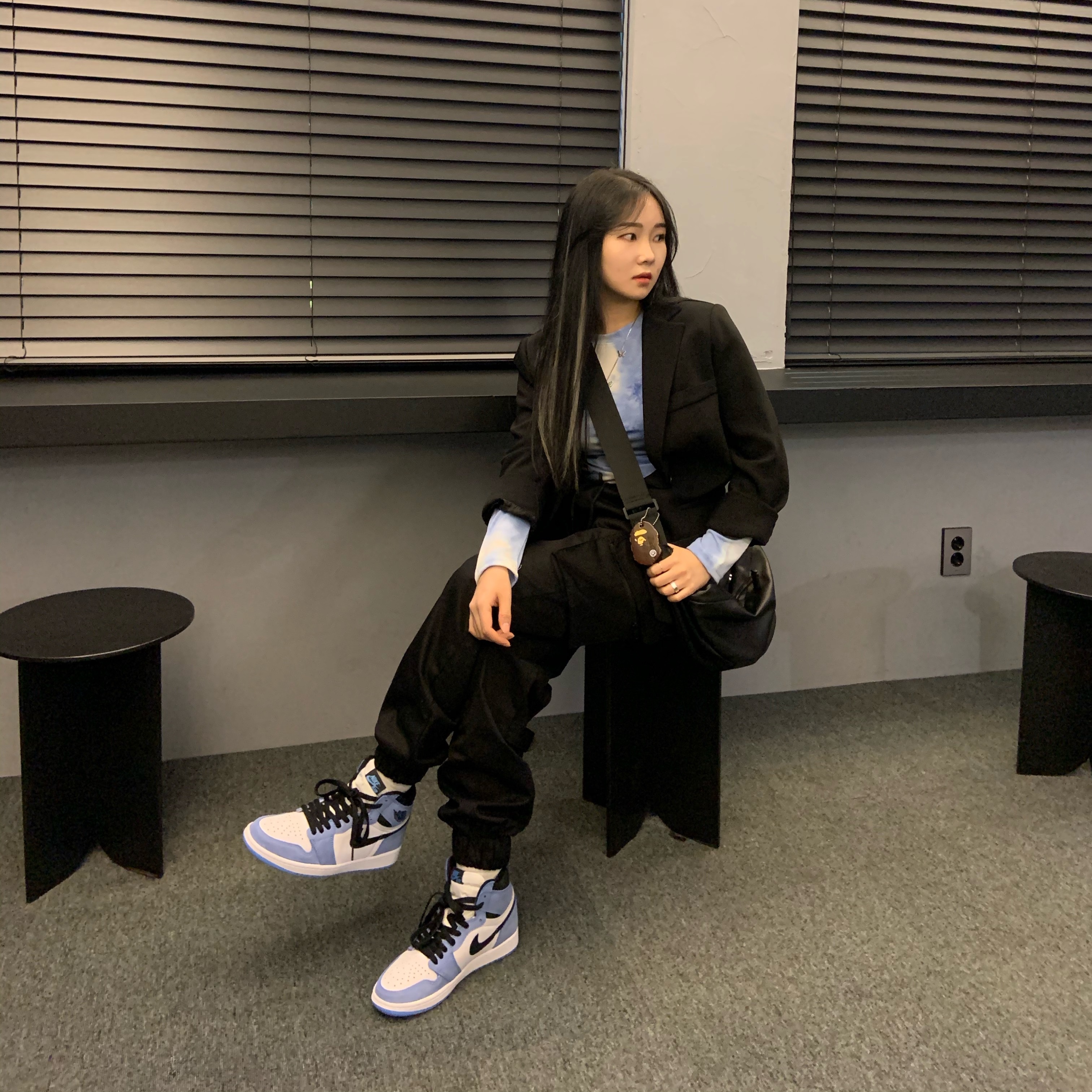 Jordan 1 Retro High OG University Blue 착용 스타일