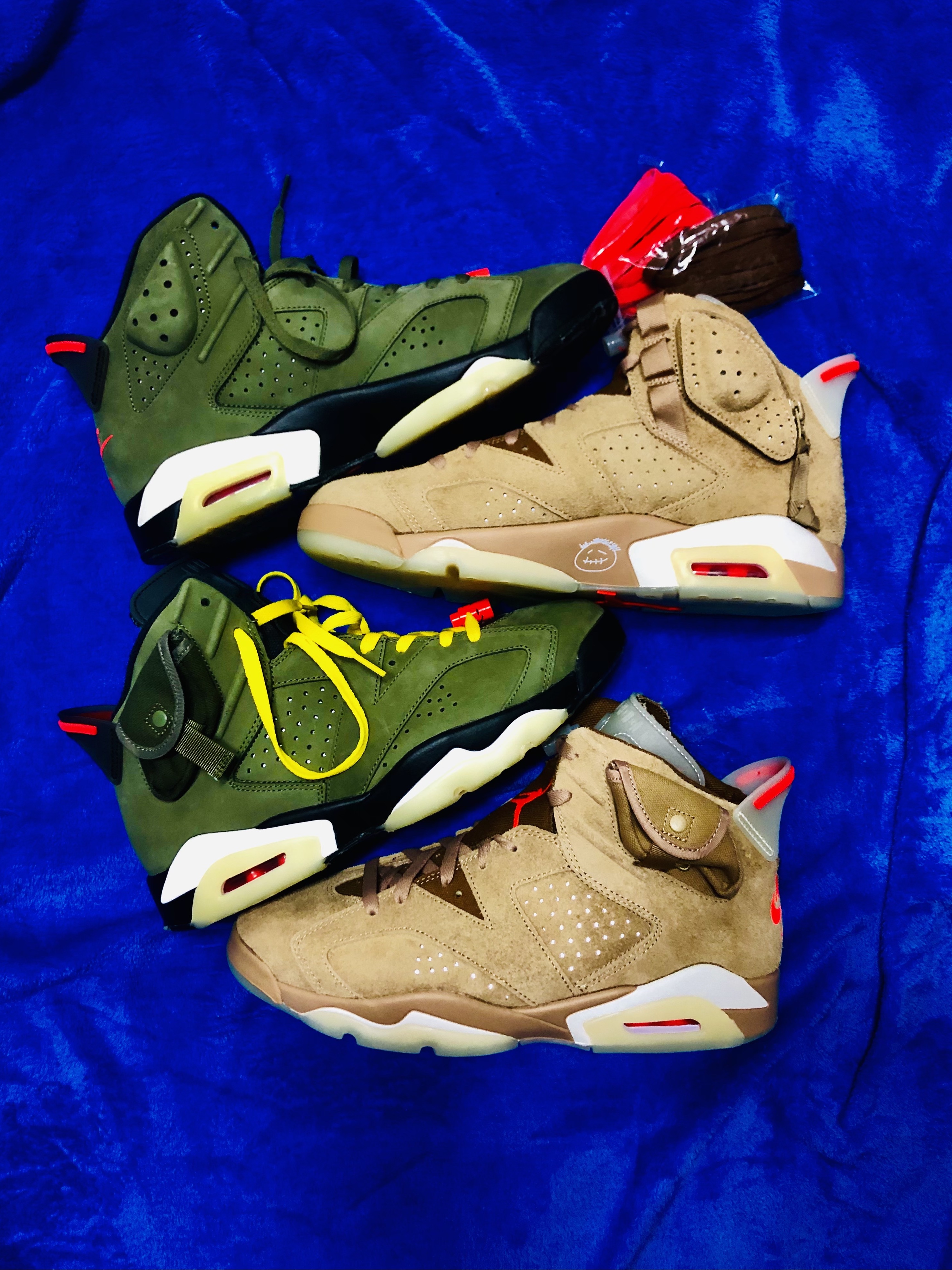 Jordan 6 x Travis Scott Retro SP British Khaki 착용 스타일 - 4