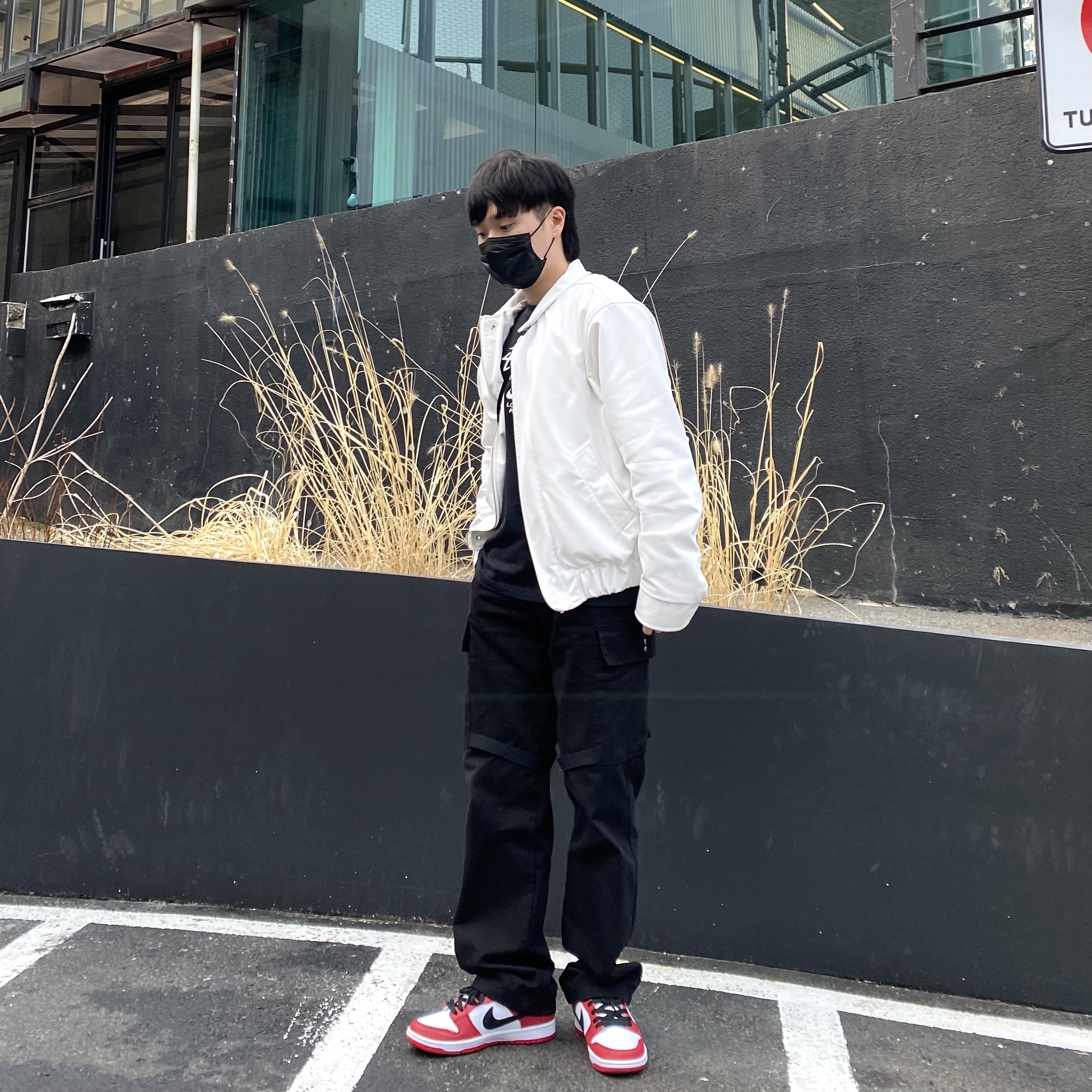 Nike x Stussy WT T-Shirt Black - Asia, Nike SB Dunk Low Pro Chicago 착용 스타일