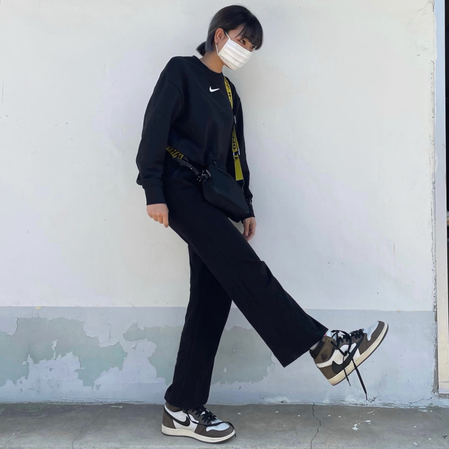 Jordan 1 x Travis Scott Retro High OG SP Mocha 착용 스타일