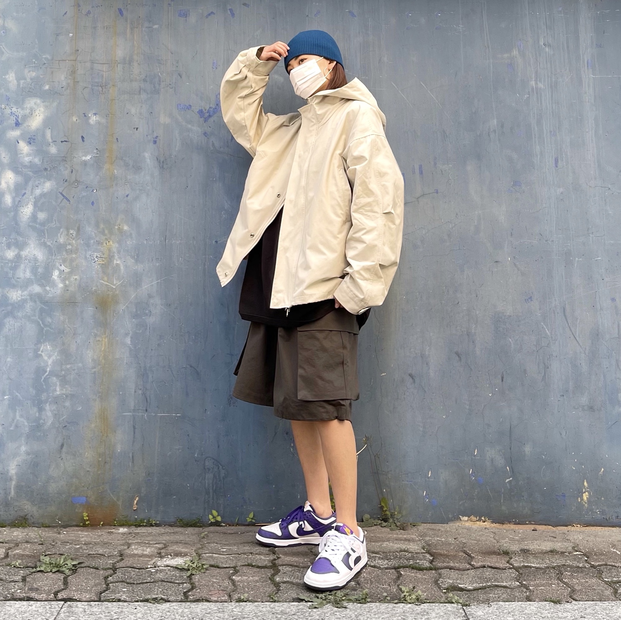 (W) Nike Dunk Low SE Flip 착용 스타일 - 1