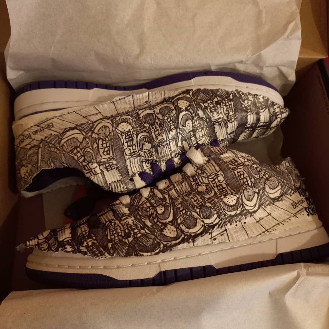 (W) Nike Dunk Low SE Flip 착용 스타일 - 2