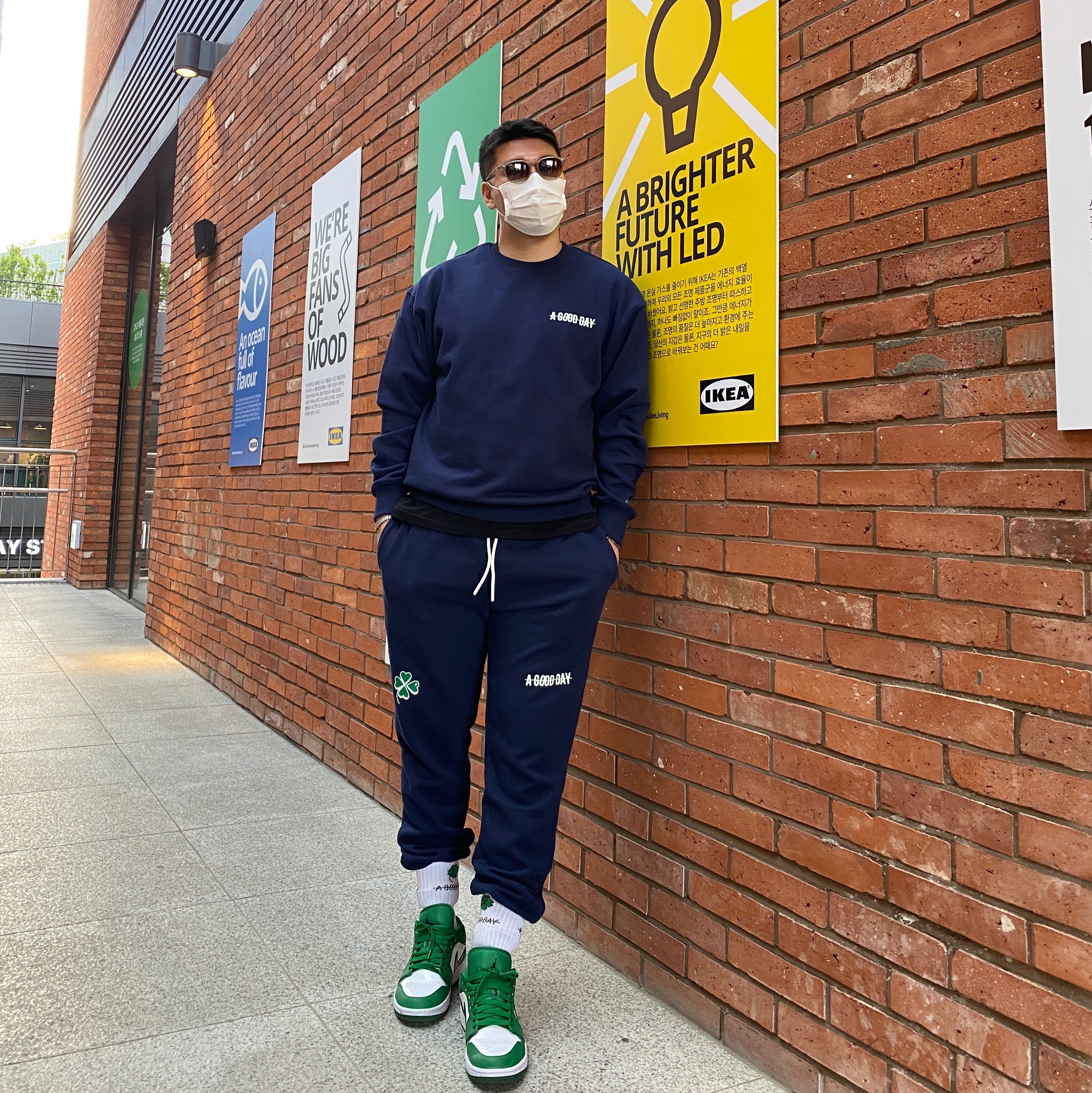 Jordan 1 Low Pine Green 착용 스타일 - 2