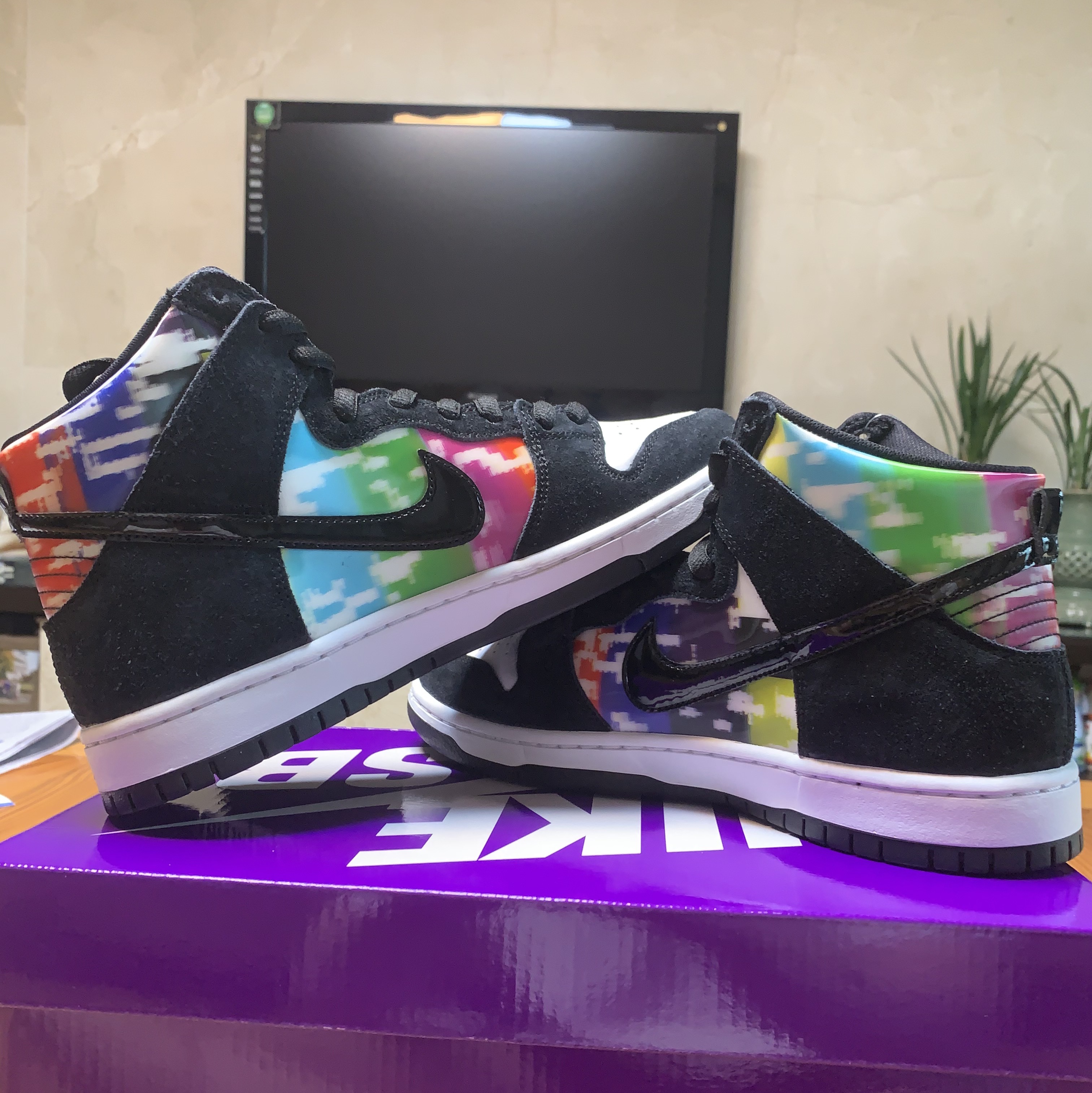 Nike SB Dunk High Pro Test Pattern 착용 스타일