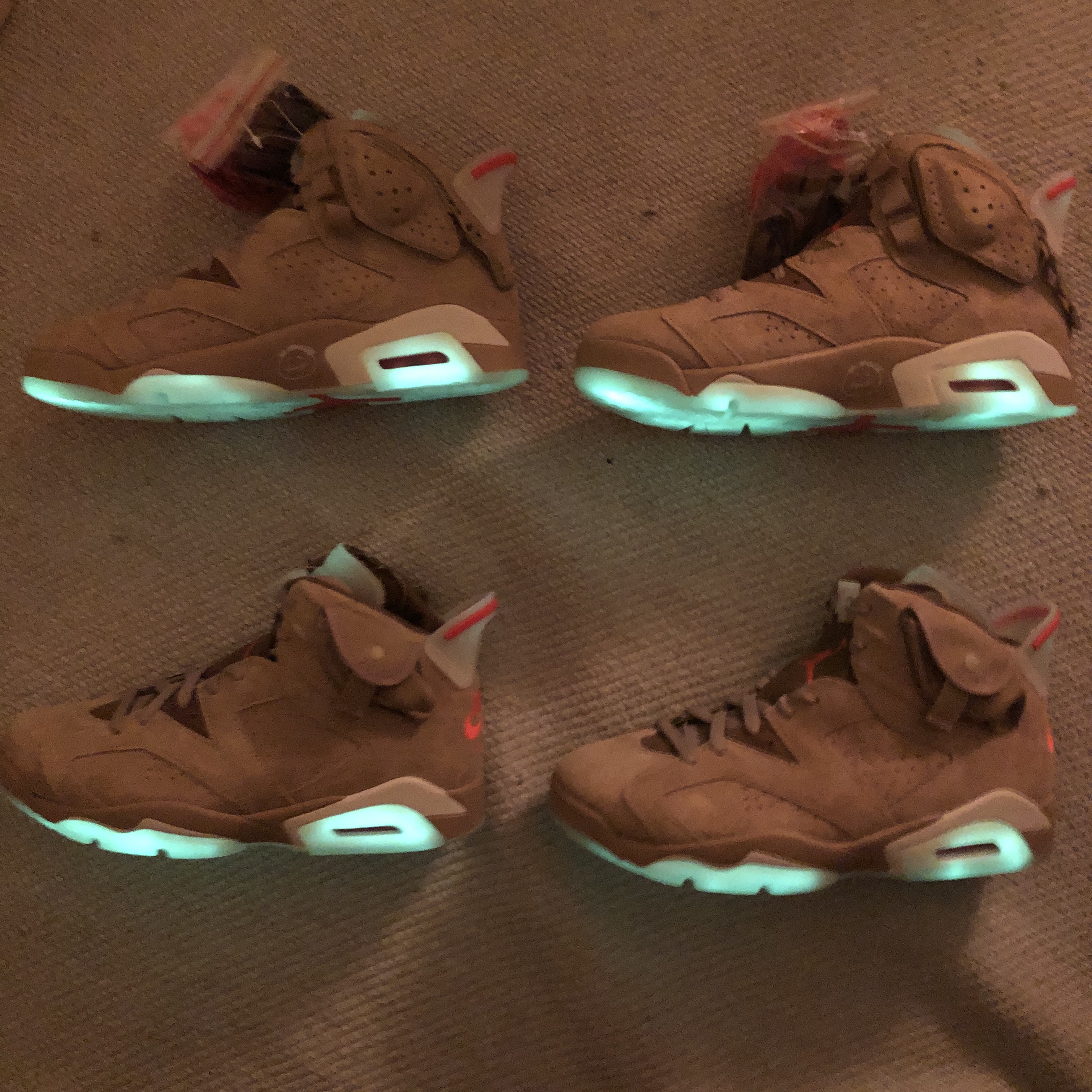 Jordan 6 x Travis Scott Retro SP British Khaki 착용 스타일 - 1