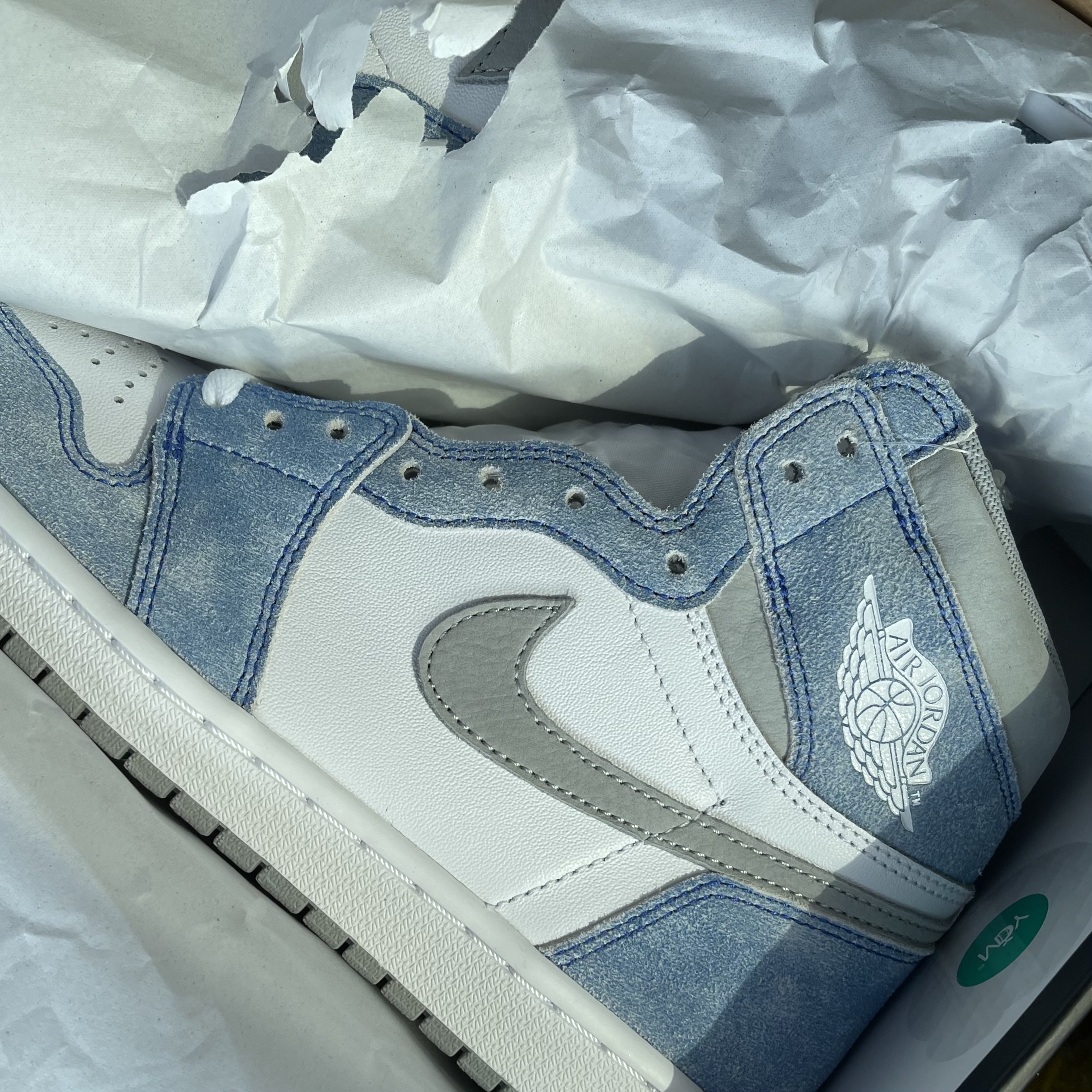 (GS) Jordan 1 Retro High OG Hyper Royal, Jordan 1 Retro High OG Hyper Royal 착용 스타일
