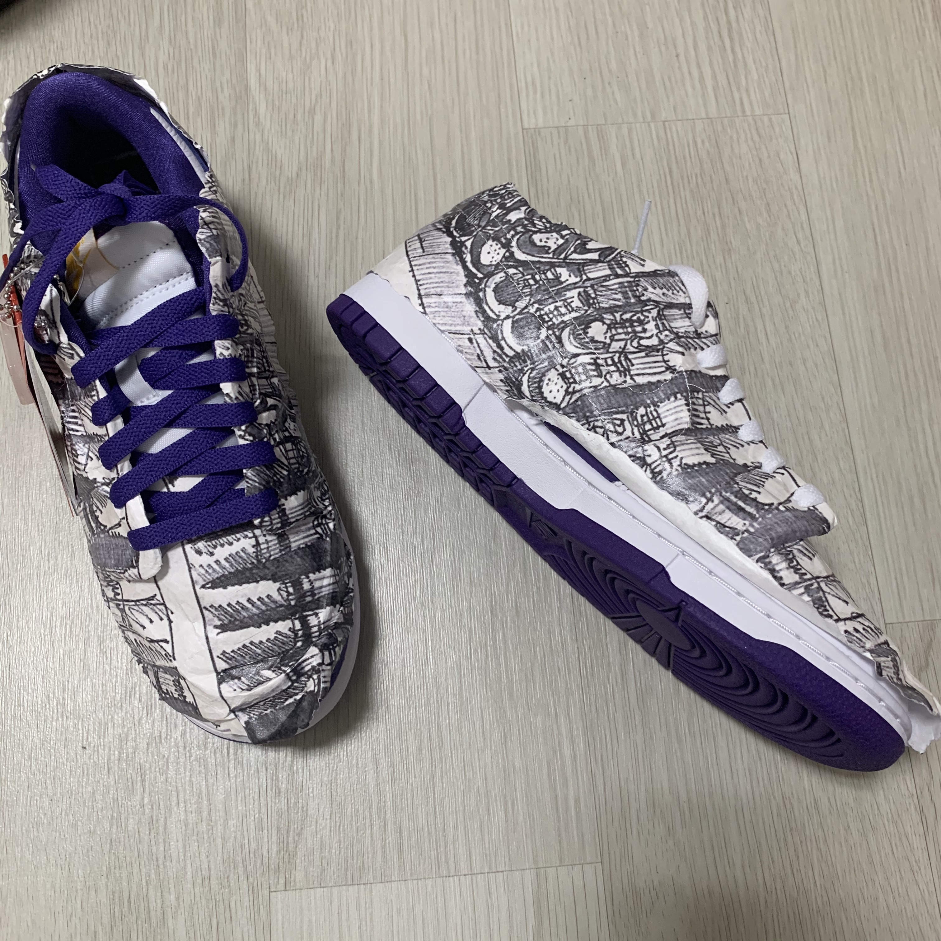 (W) Nike Dunk Low SE Flip 착용 스타일 - 4