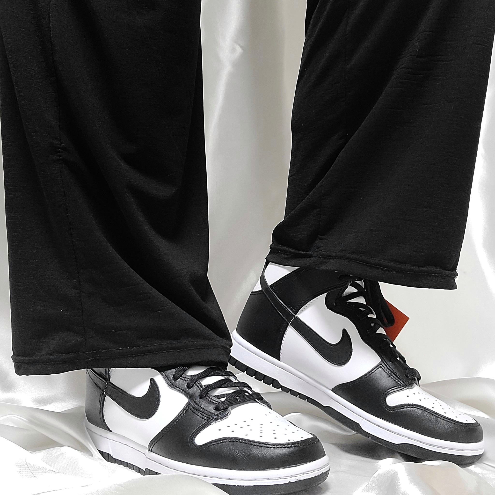Nike Dunk High Retro Black and White, (W) Nike Dunk High Black and White 착용 스타일 - 2