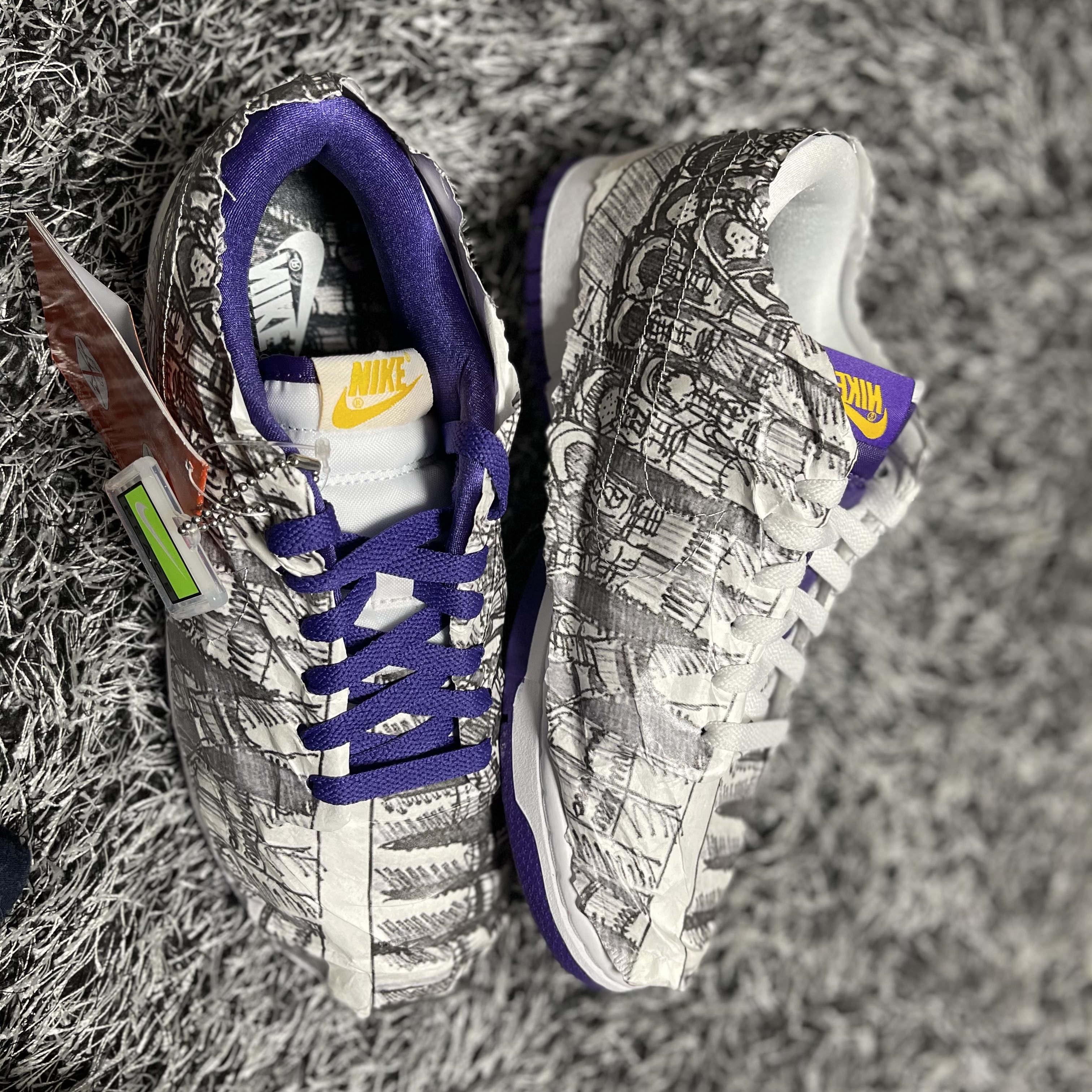 (W) Nike Dunk Low SE Flip 착용 스타일 - 2
