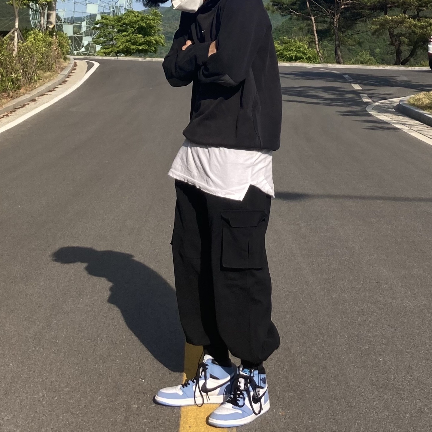 Jordan 1 Retro High OG University Blue 착용 스타일