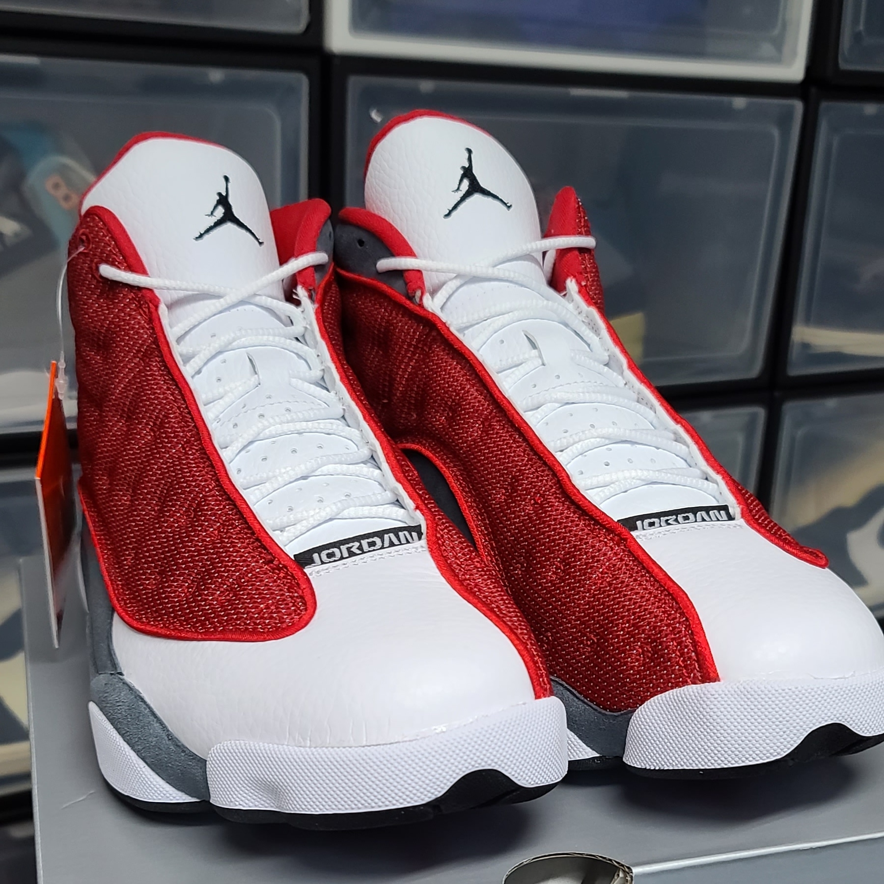 Jordan 13 Retro Gym Red Flint Grey 착용 스타일 - 1