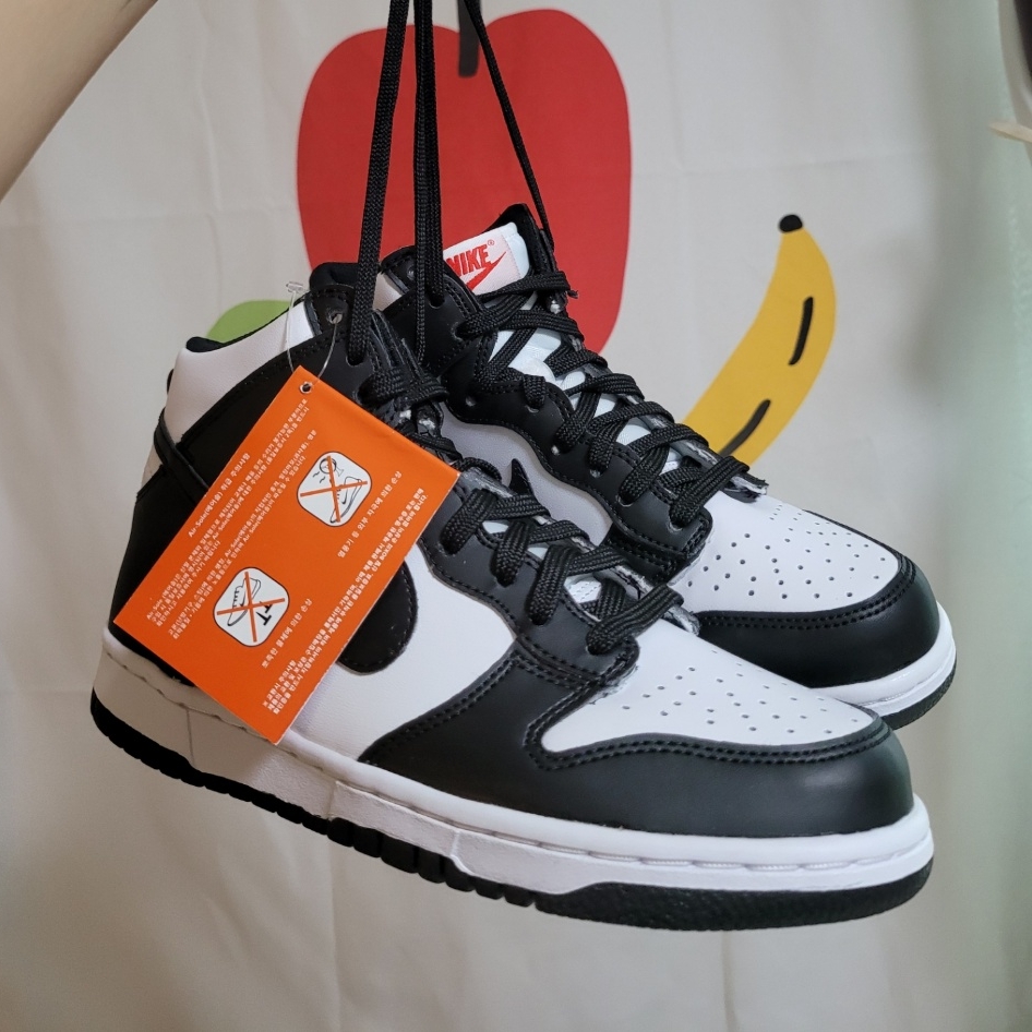 Nike Dunk High Retro Black and White, (W) Nike Dunk High Black and White 착용 스타일 - 1