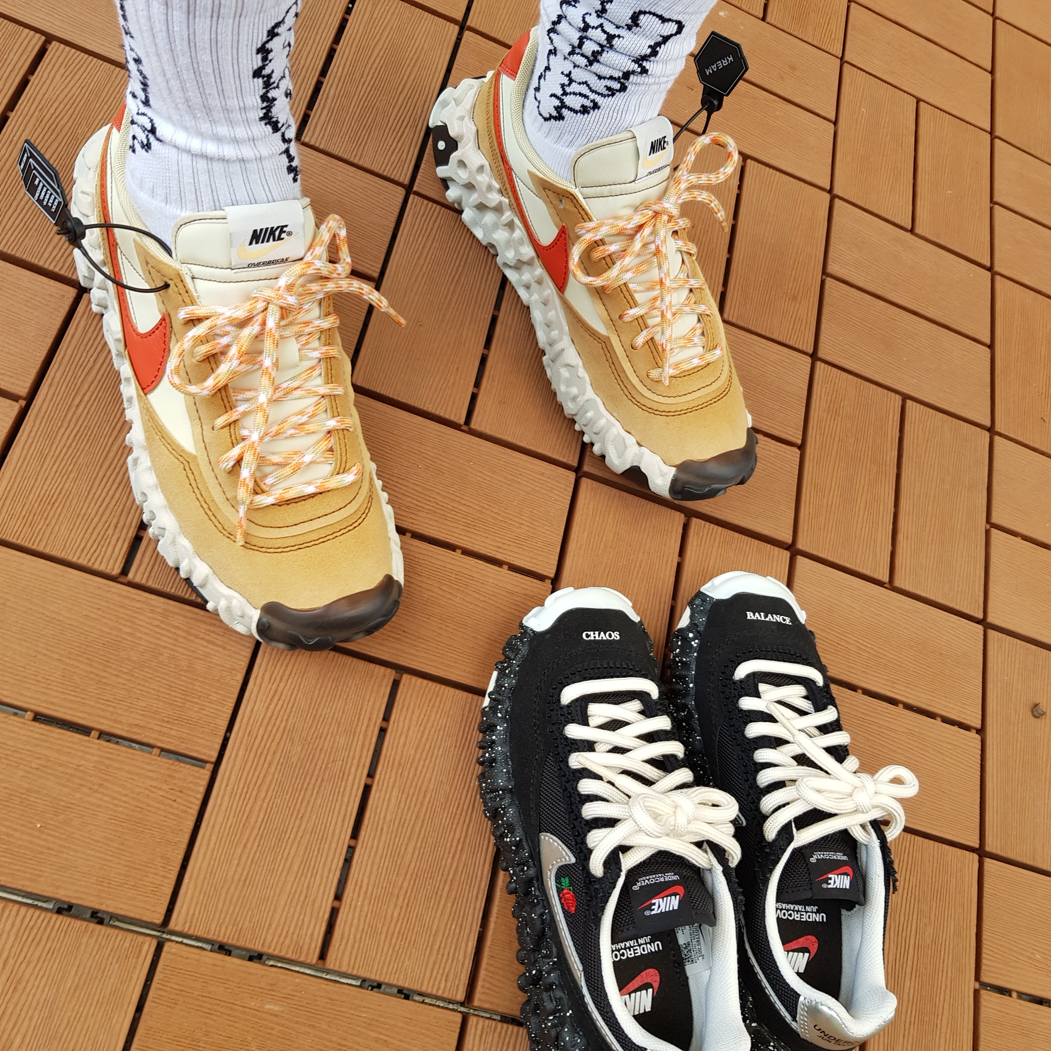 Nike x Undercover Overbreak SP Black, Nike Overbreak SP Fossil 착용 스타일 - 3