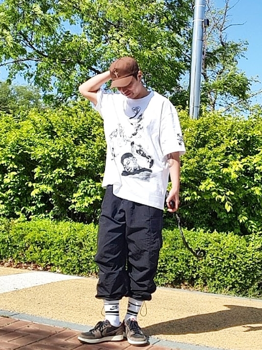 Jordan 1 x Travis Scott Retro Low OG SP Mocha, Jordan x Off-White S/S T-Shirt White - US/EU 착용 스타일